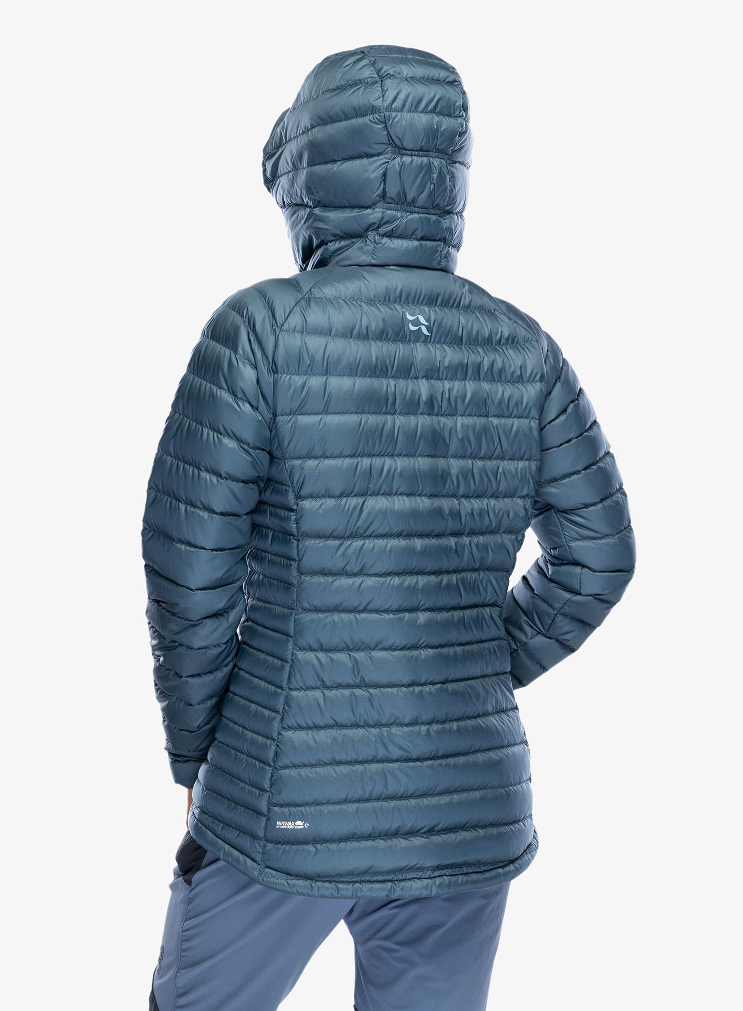 Ženska puhovka Rab Microlight Alpine Long Jacket - orion blue