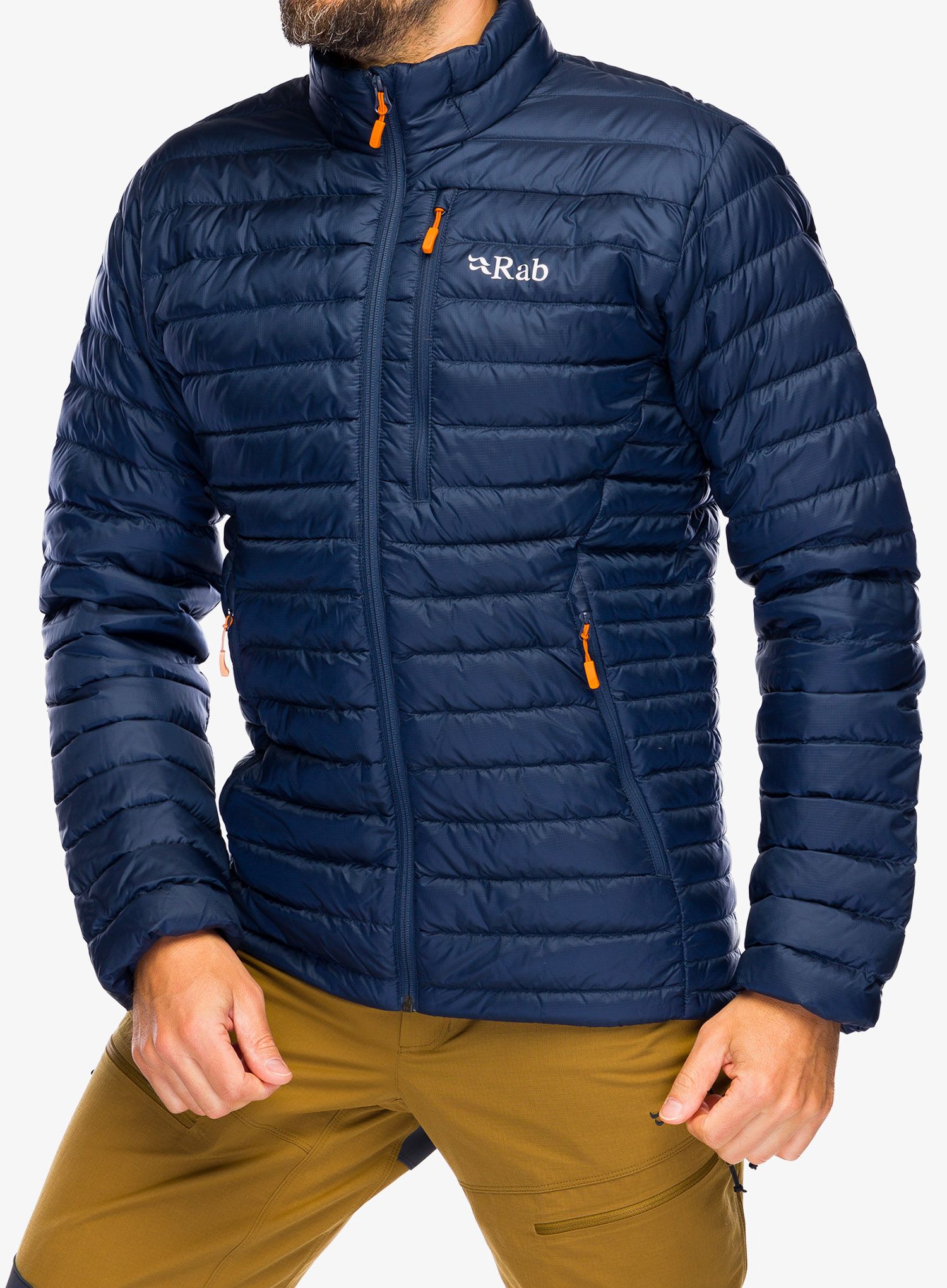 Puhovka Rab Microlight Jacket - deep ink/marmalade