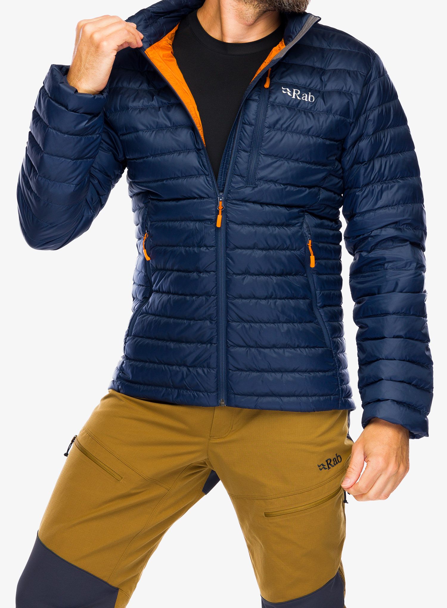 Puhovka Rab Microlight Jacket - deep ink/marmalade