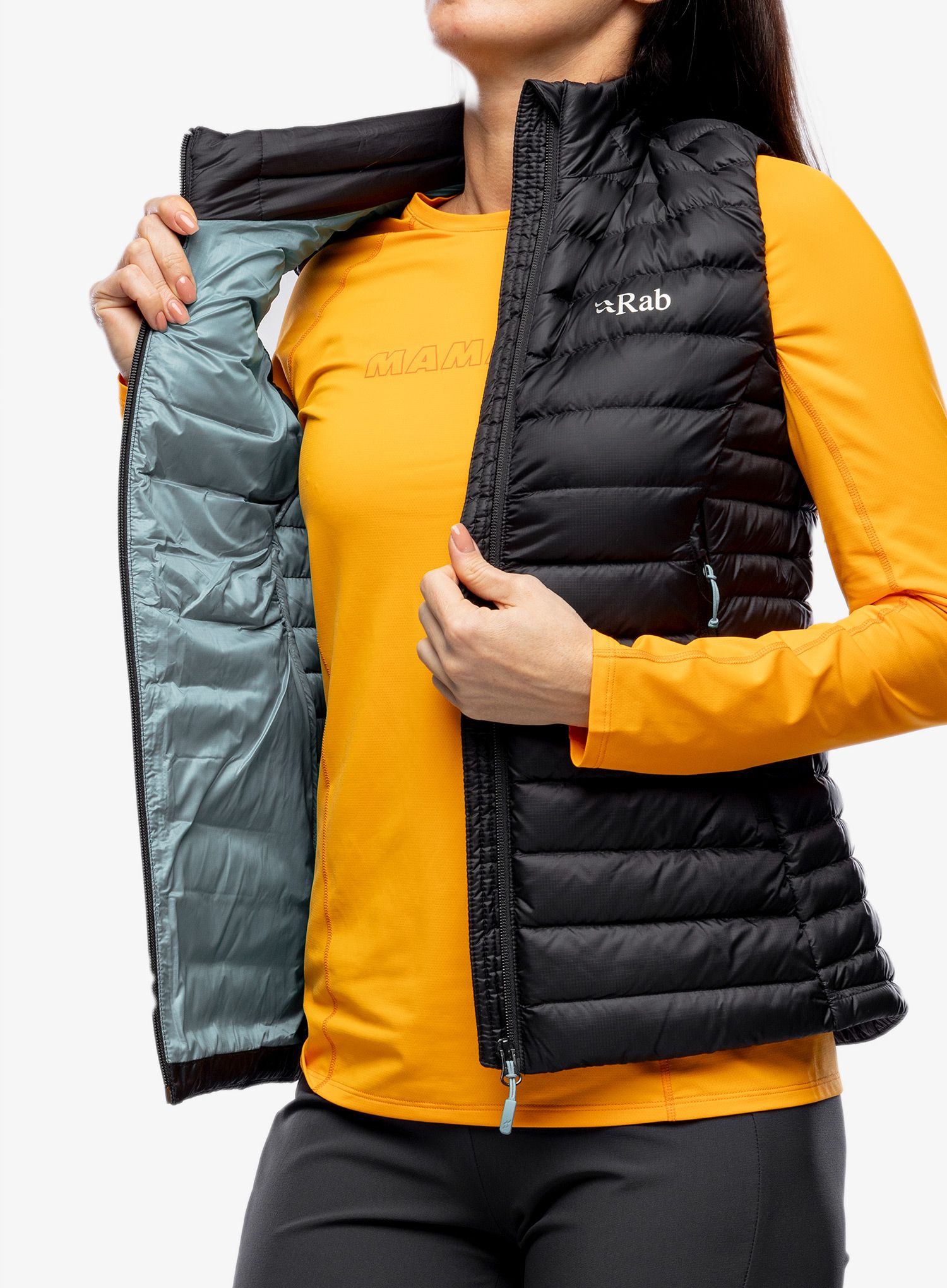 Ženski brezrokavnik Rab Microlight Vest - black