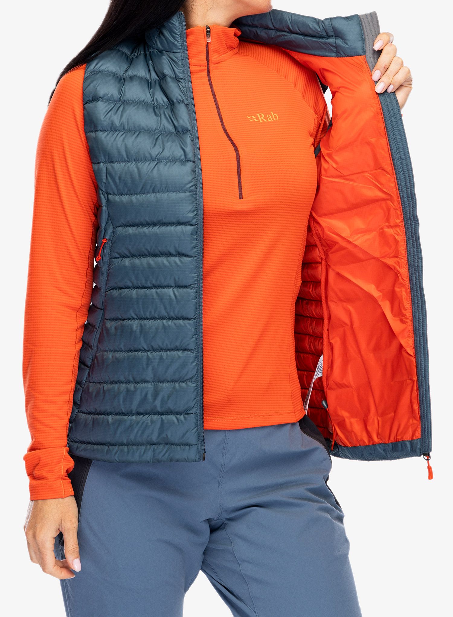 Ženski brezrokavnik Rab Microlight Vest - orion blue 