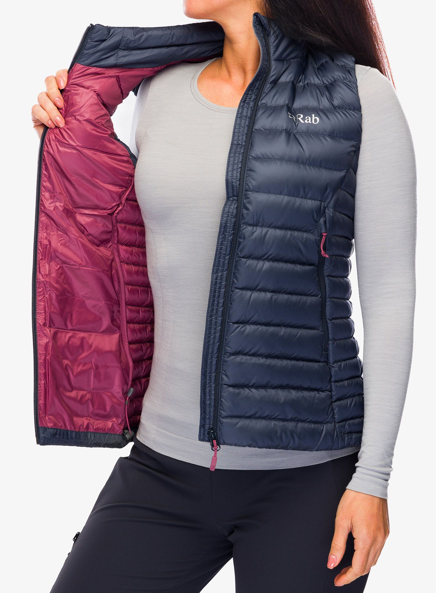 Ženski brezrokavnik Rab Microlight Vest - steel