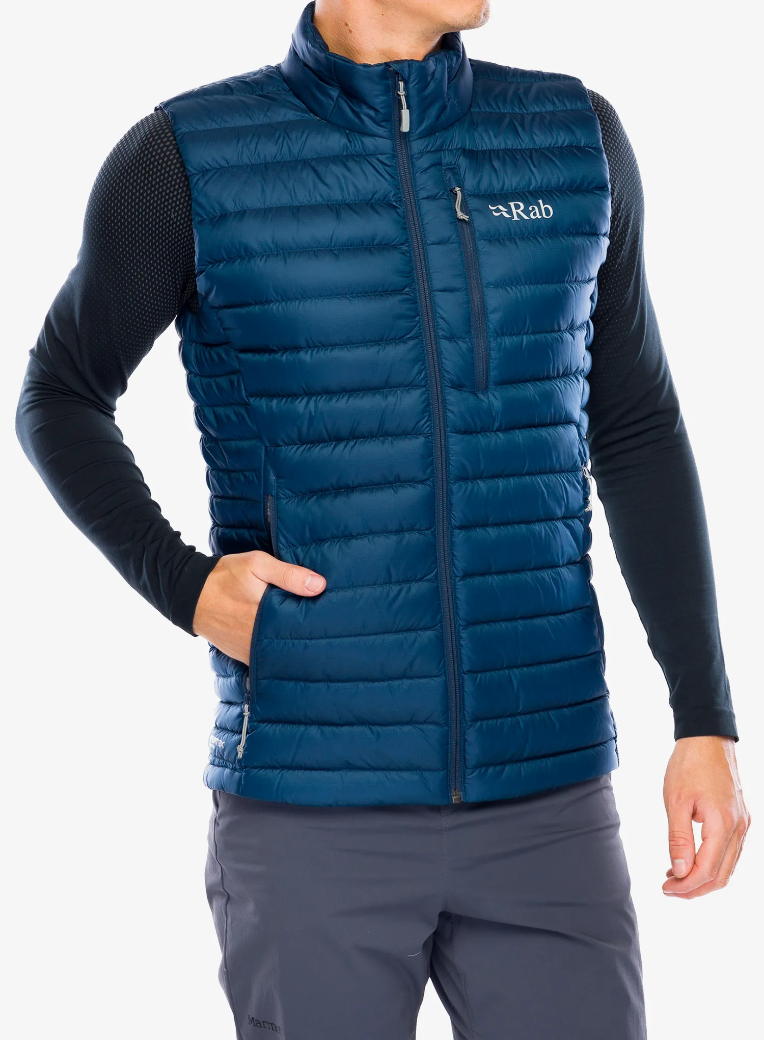 Puhasti brezrokavnik Rab Microlight Vest - tempest blue