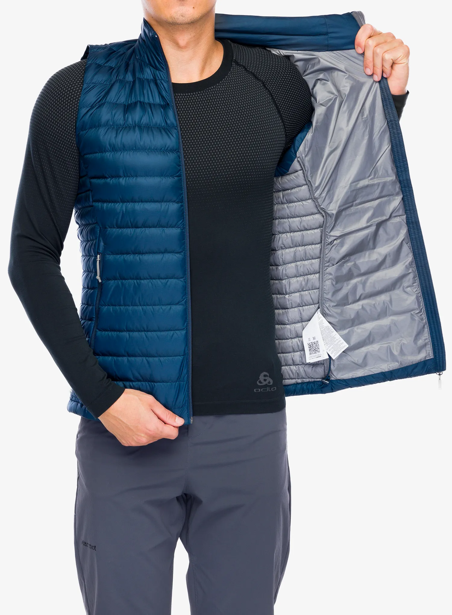 Puhasti brezrokavnik Rab Microlight Vest - tempest blue