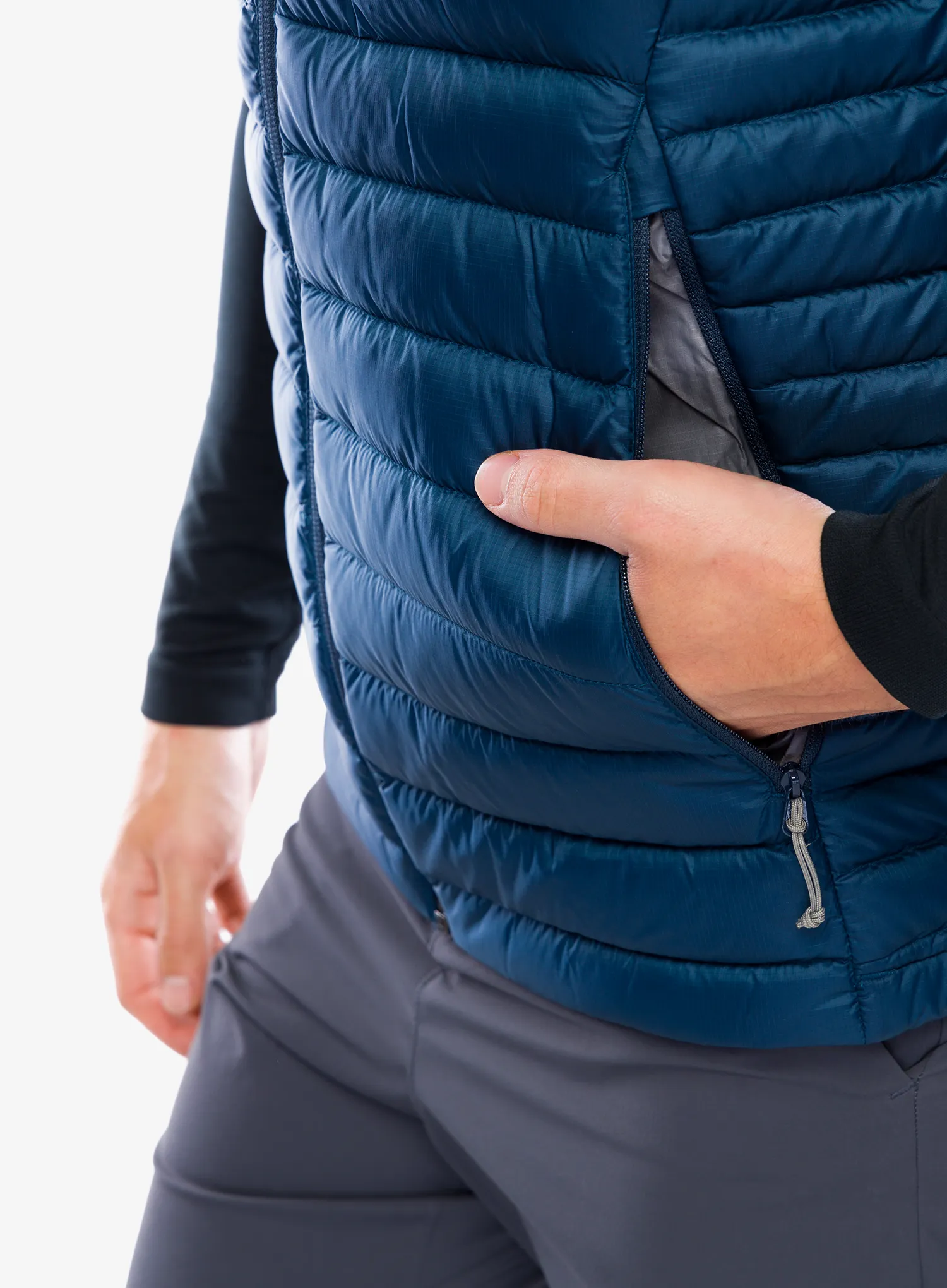 Puhasti brezrokavnik Rab Microlight Vest - tempest blue