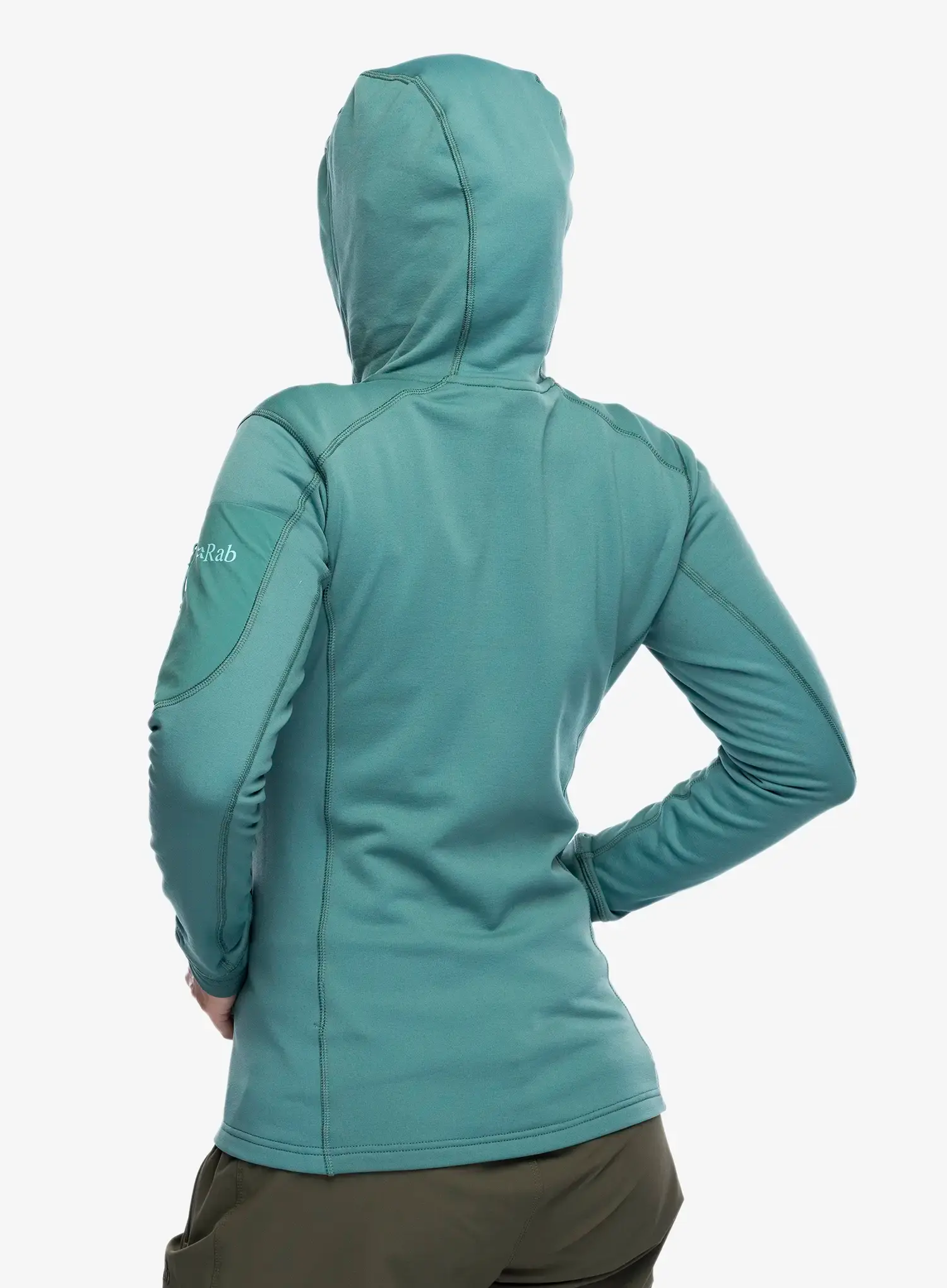 Ženski flis Rab Modulus Hoody - eucalyptus