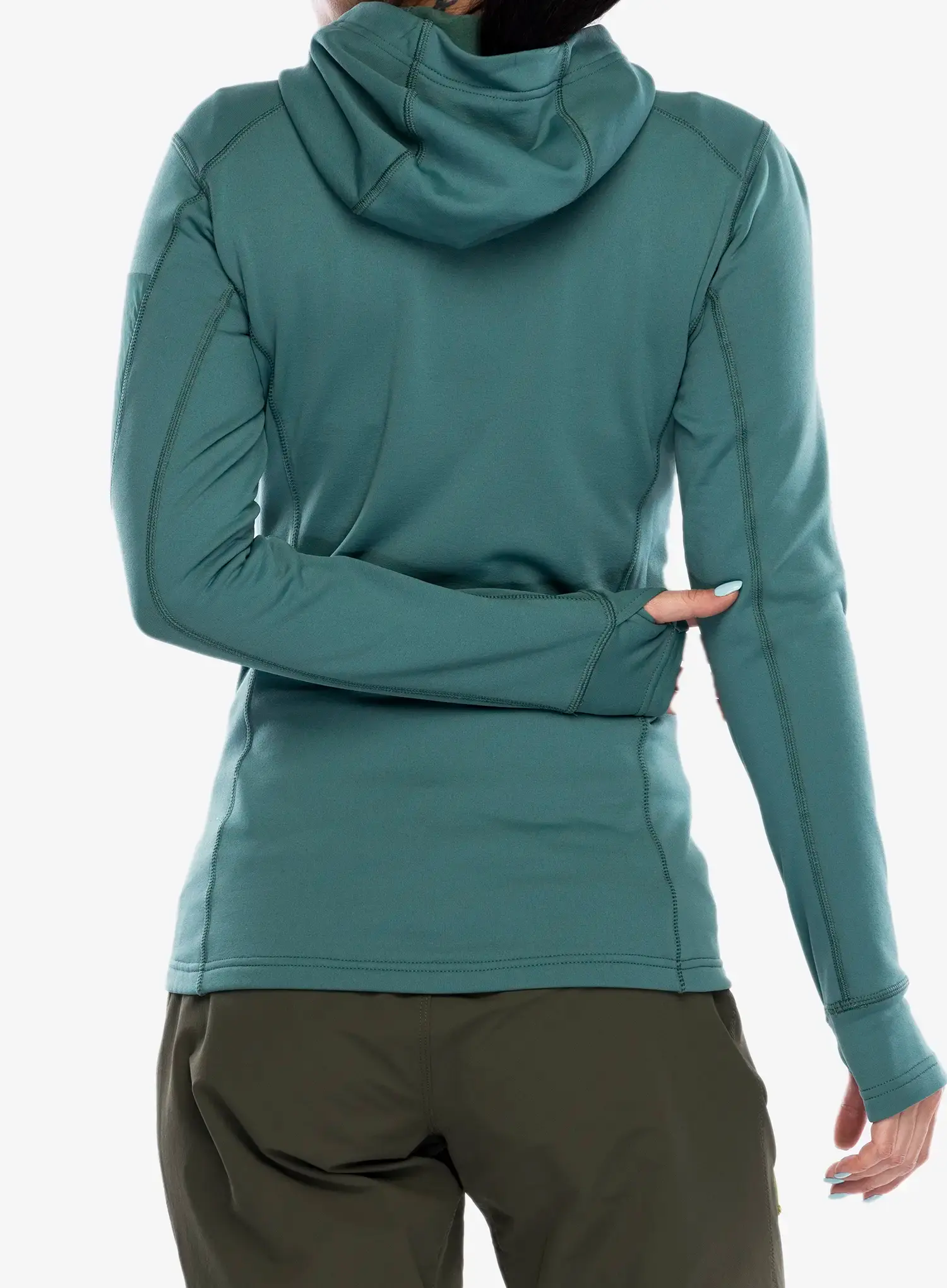 Ženski flis Rab Modulus Hoody - eucalyptus