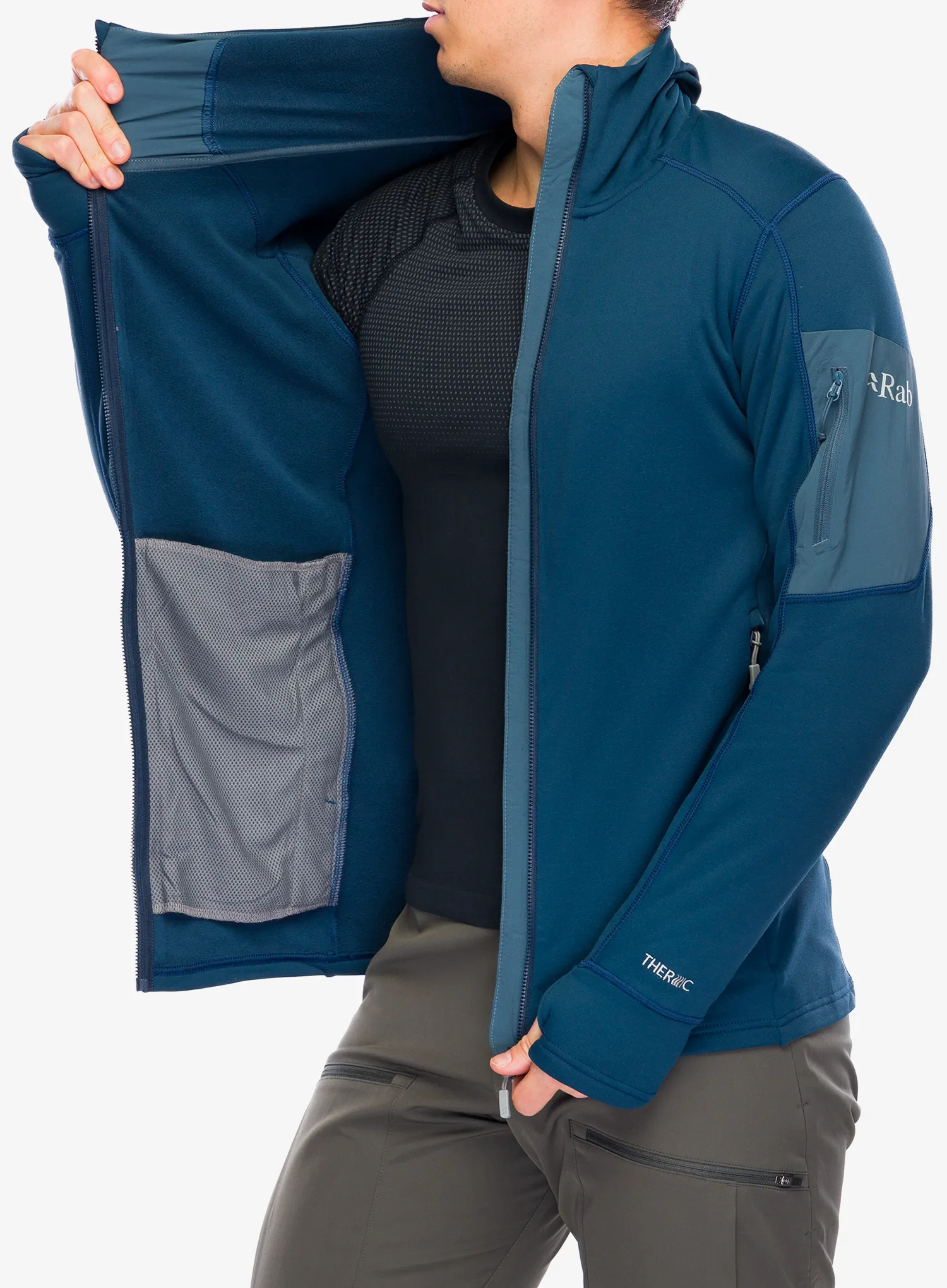 Flis Rab Modulus Hoody - tempest blue