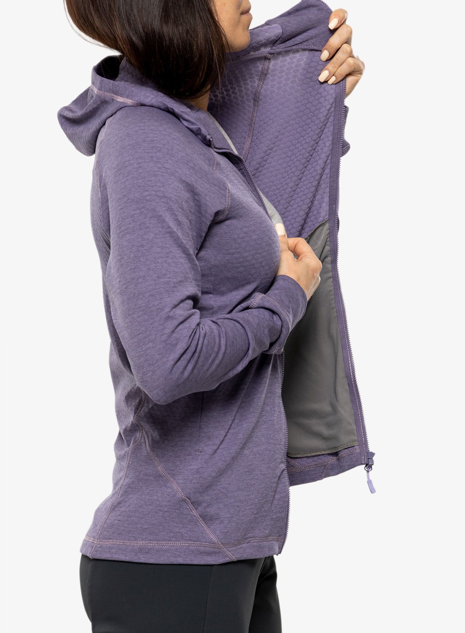 Ženska jopa s kapuco Rab Nexus Hoody - purple sage