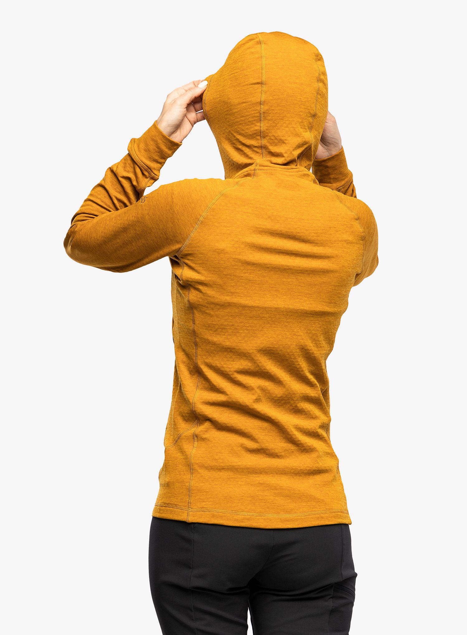 Ženska jopa s kapuco Rab Nexus Hoody - dark butternut