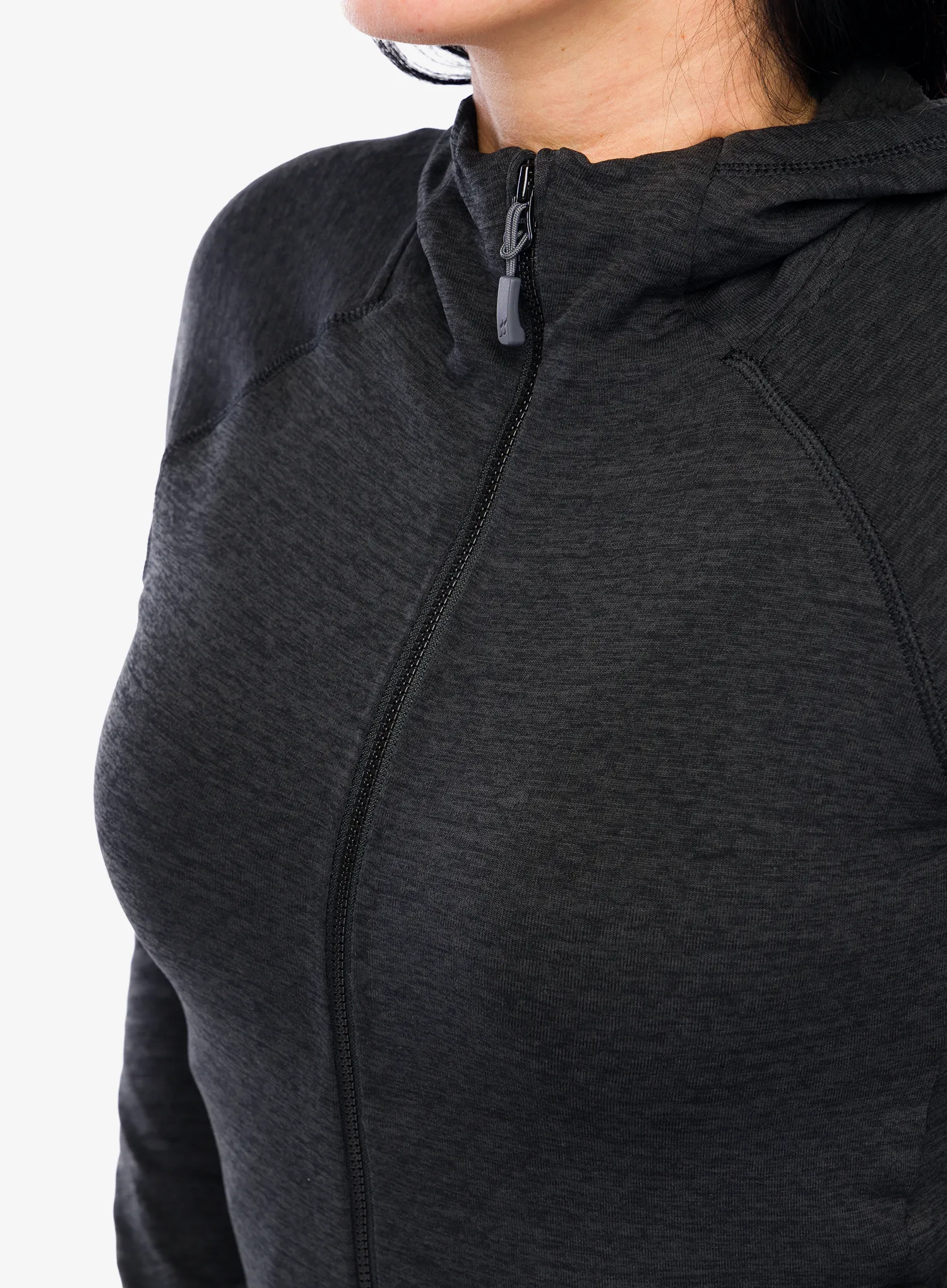 Ženska jopa s kapuco Rab Nexus Hoody - black