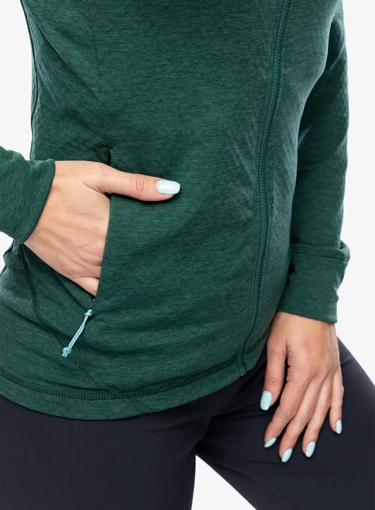 Ženska jopa s kapuco Rab Nexus Hoody - green slate