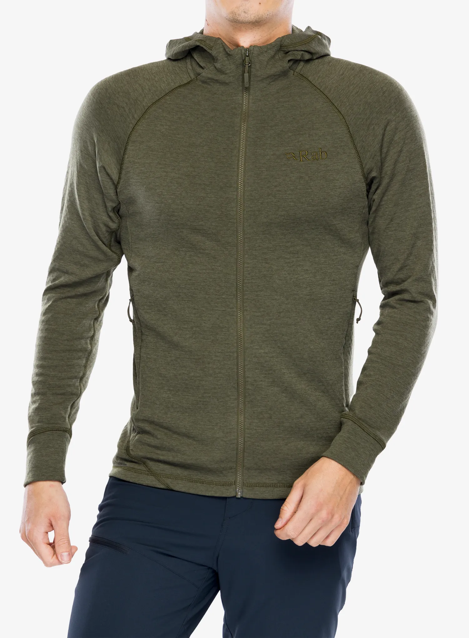 Jopica s kapuco Rab Nexus Hoody - olive/olive