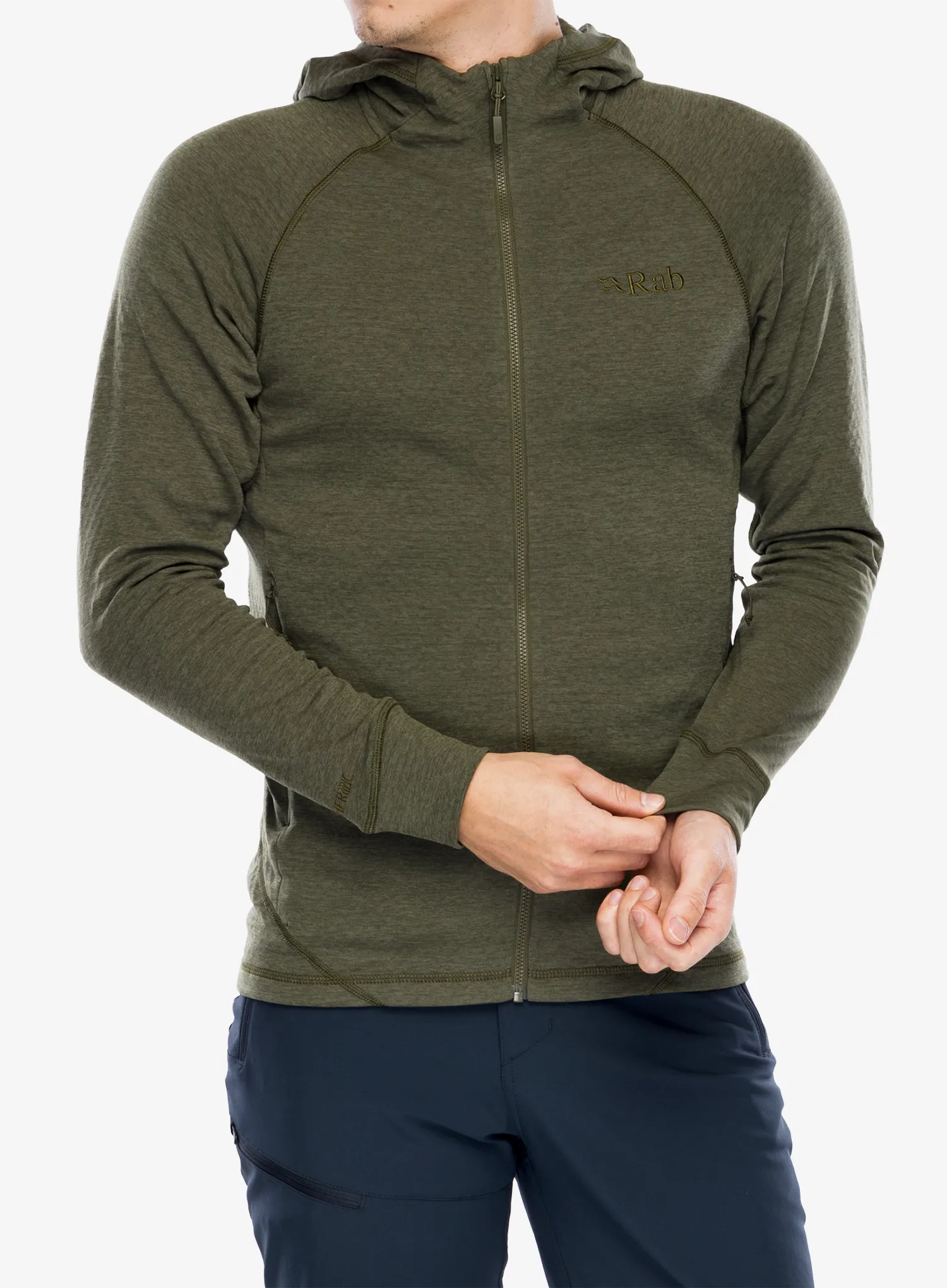 Jopica s kapuco Rab Nexus Hoody - olive/olive