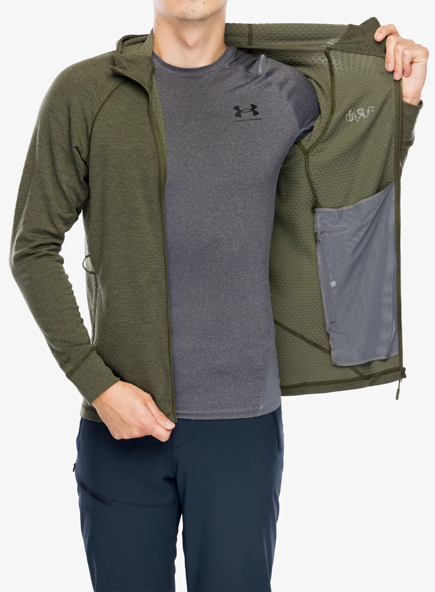 Jopica s kapuco Rab Nexus Hoody - olive/olive