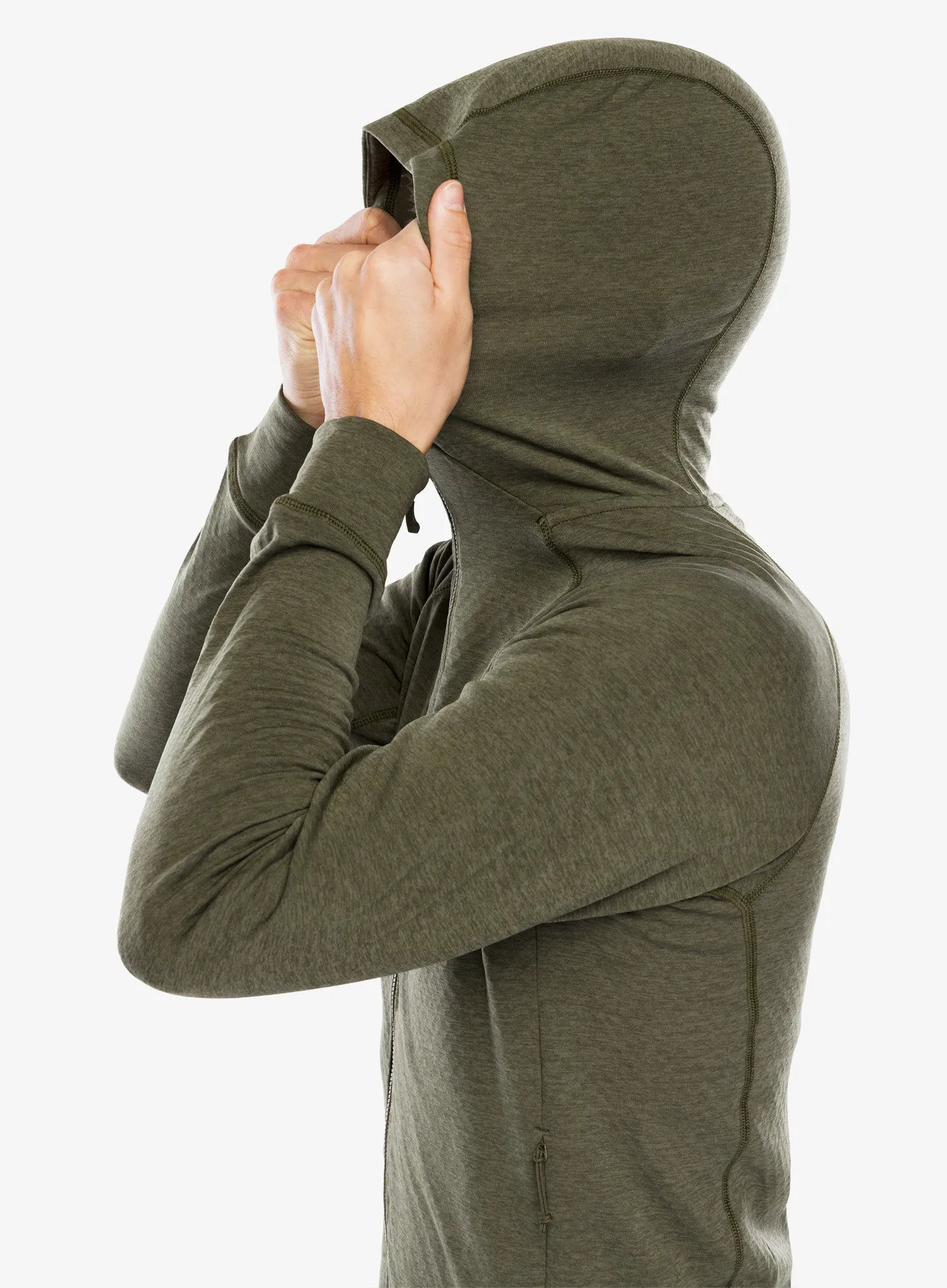 Jopica s kapuco Rab Nexus Hoody - olive/olive