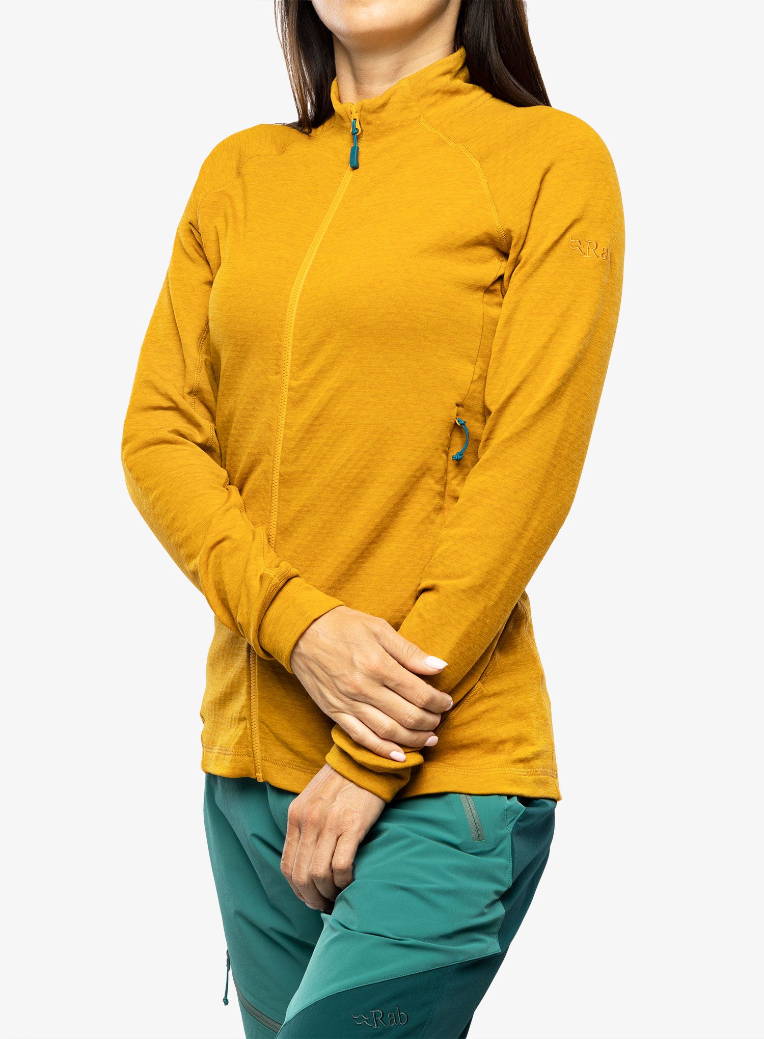 Ženska jopica z zadrgo Rab Nexus Jacket - dark butternut