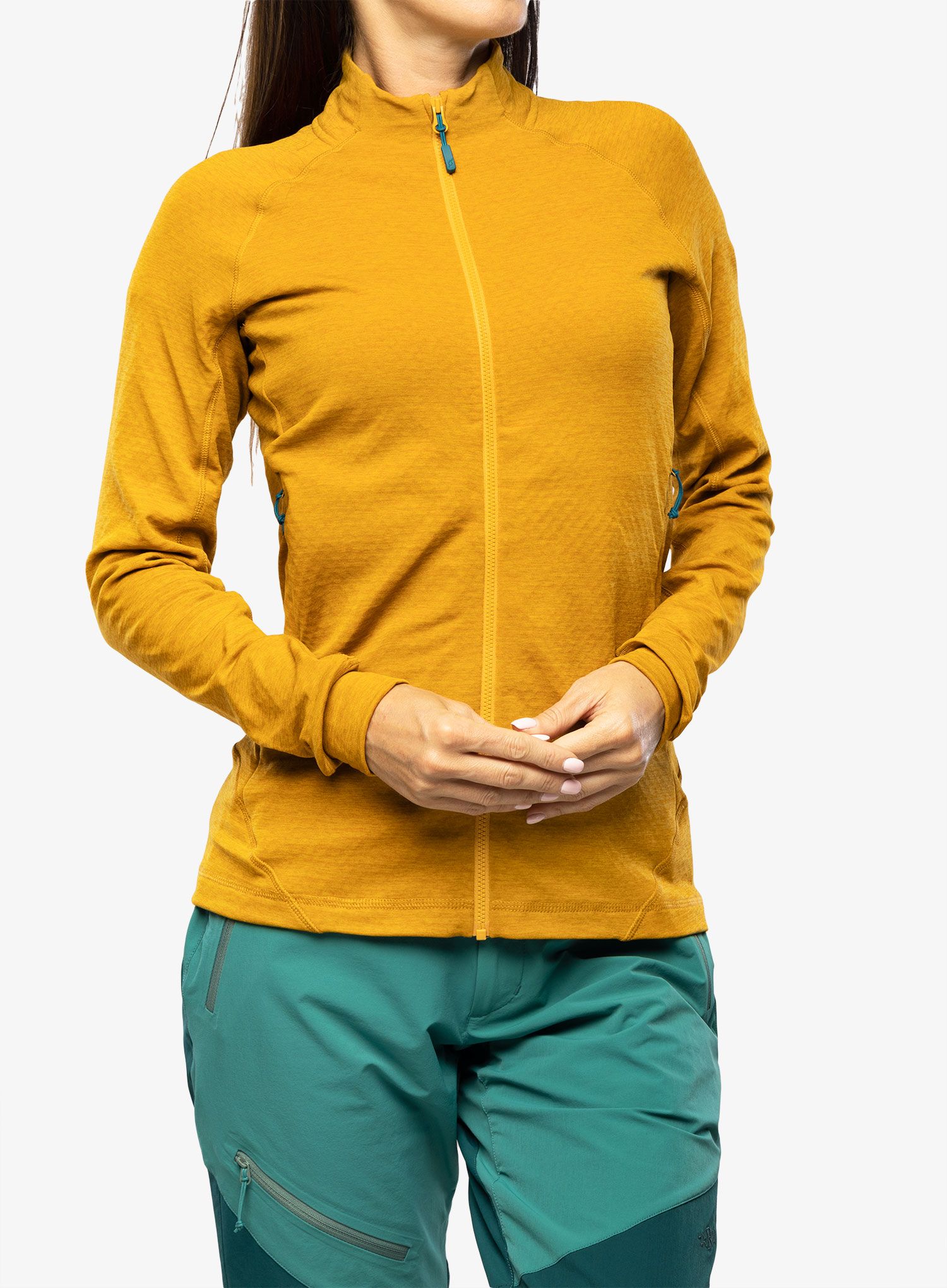 Ženska jopica z zadrgo Rab Nexus Jacket - dark butternut