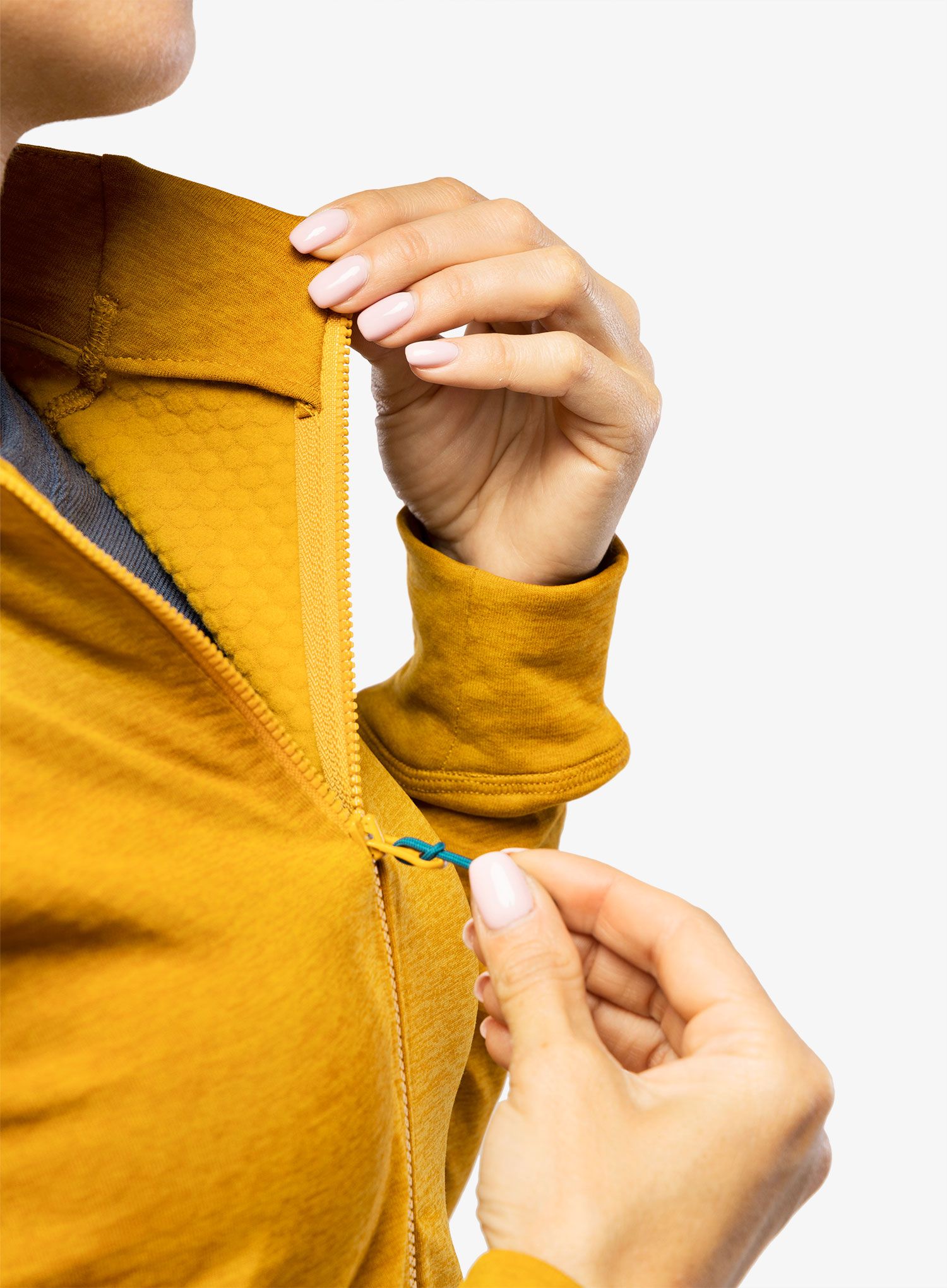 Ženska jopica z zadrgo Rab Nexus Jacket - dark butternut
