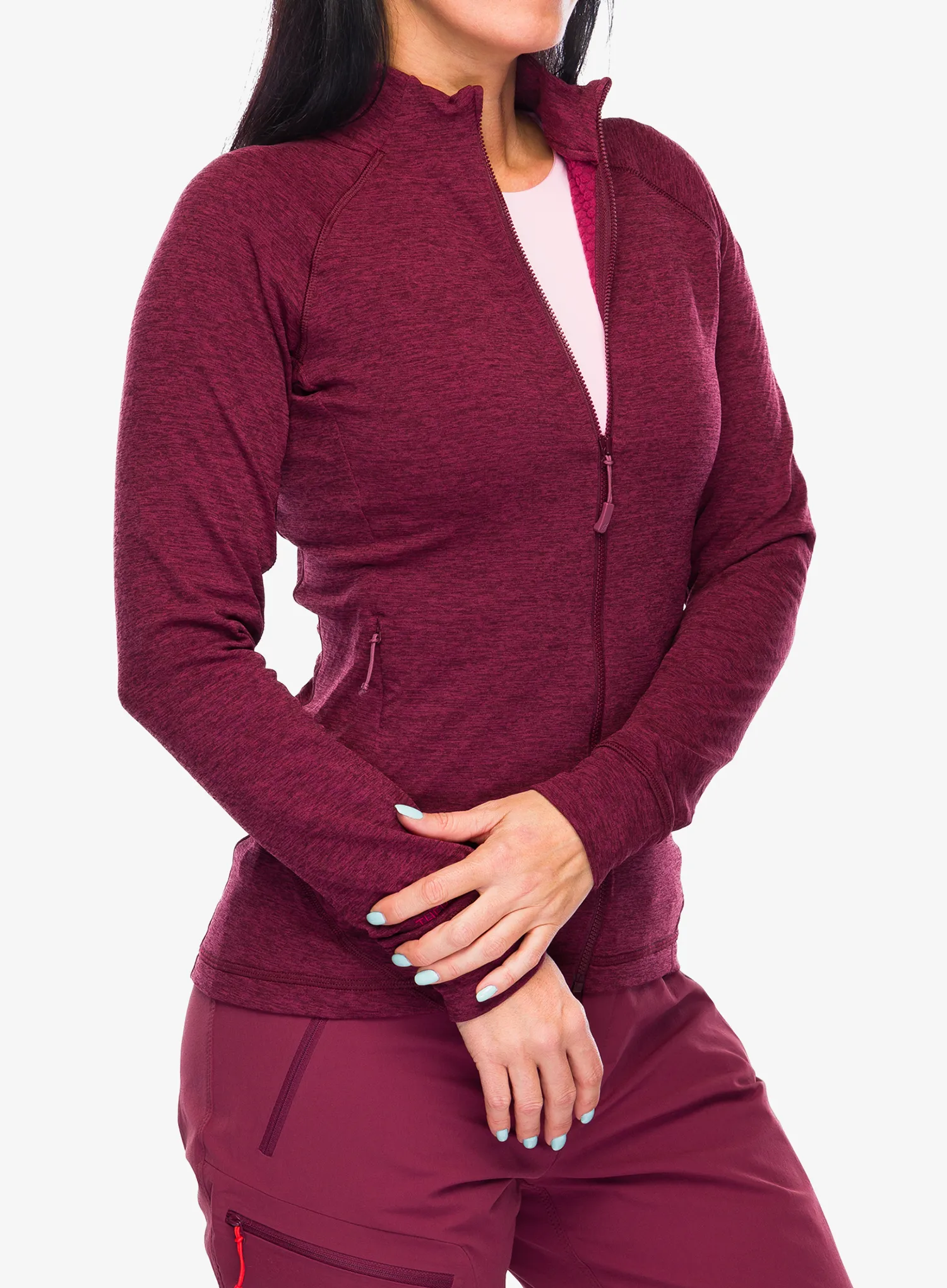 Ženska jopica z zadrgo Rab Nexus Jacket - deep heather