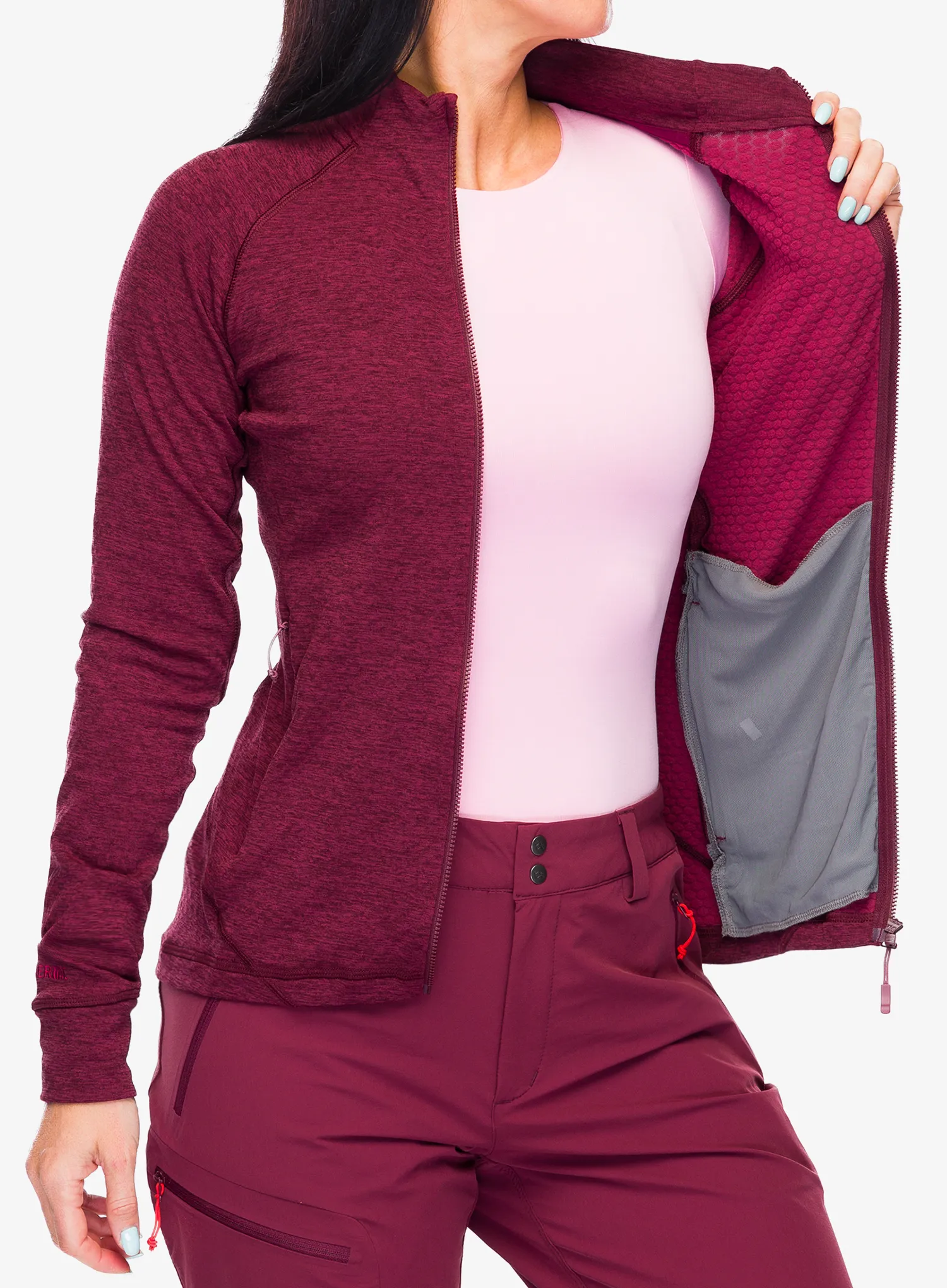 Ženska jopica z zadrgo Rab Nexus Jacket - deep heather