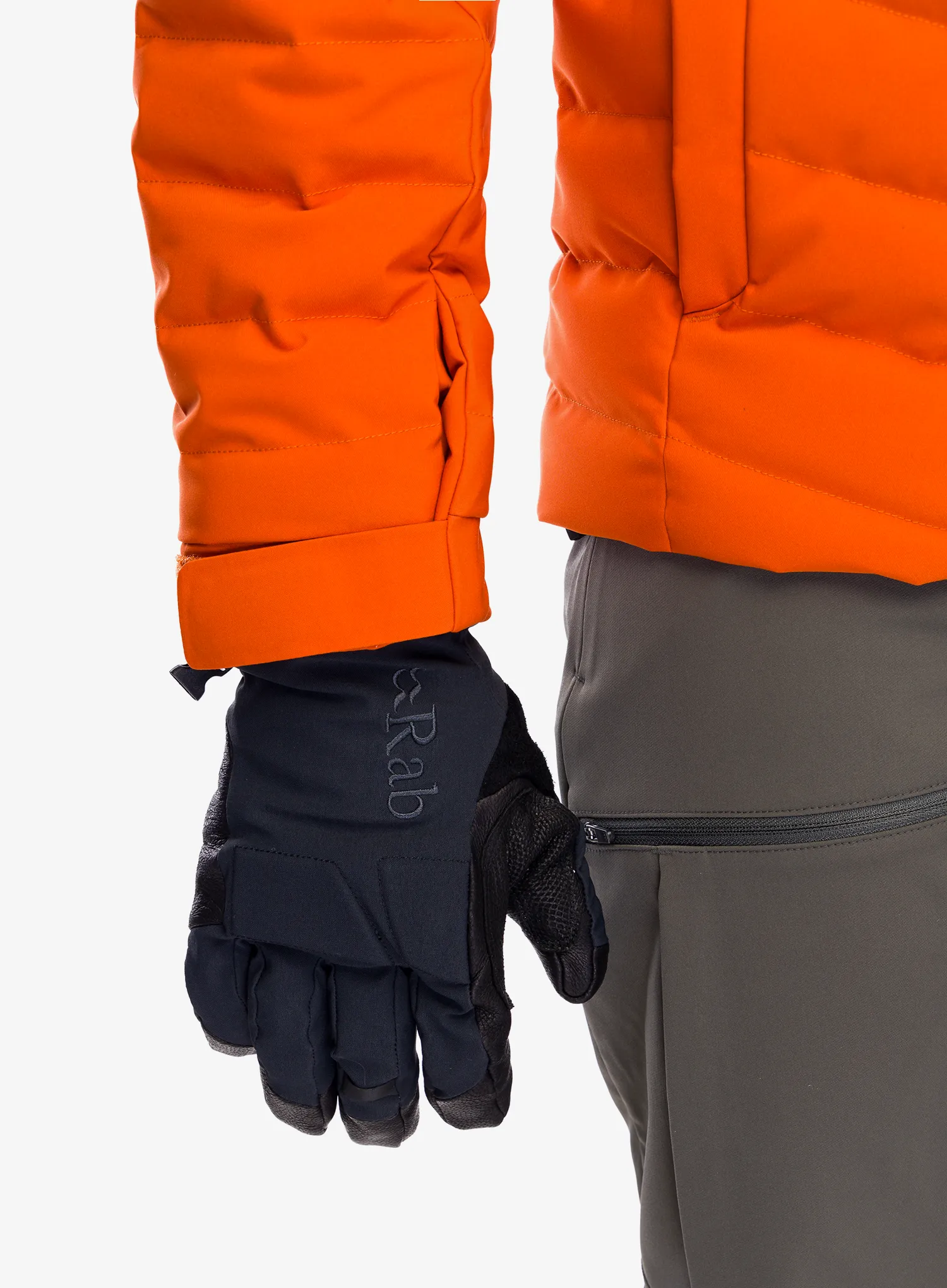 Pohodniške rokavice Rab Pivot GTX Glove - black