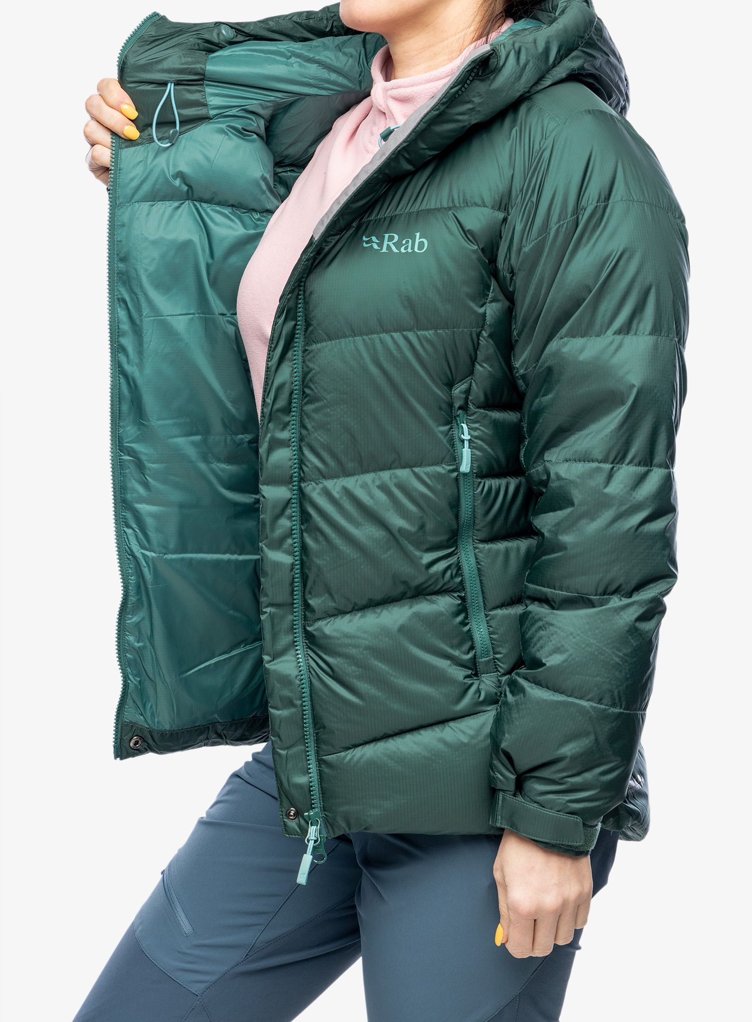 Ženska puhovka Rab Positron Pro Jacket - green slate