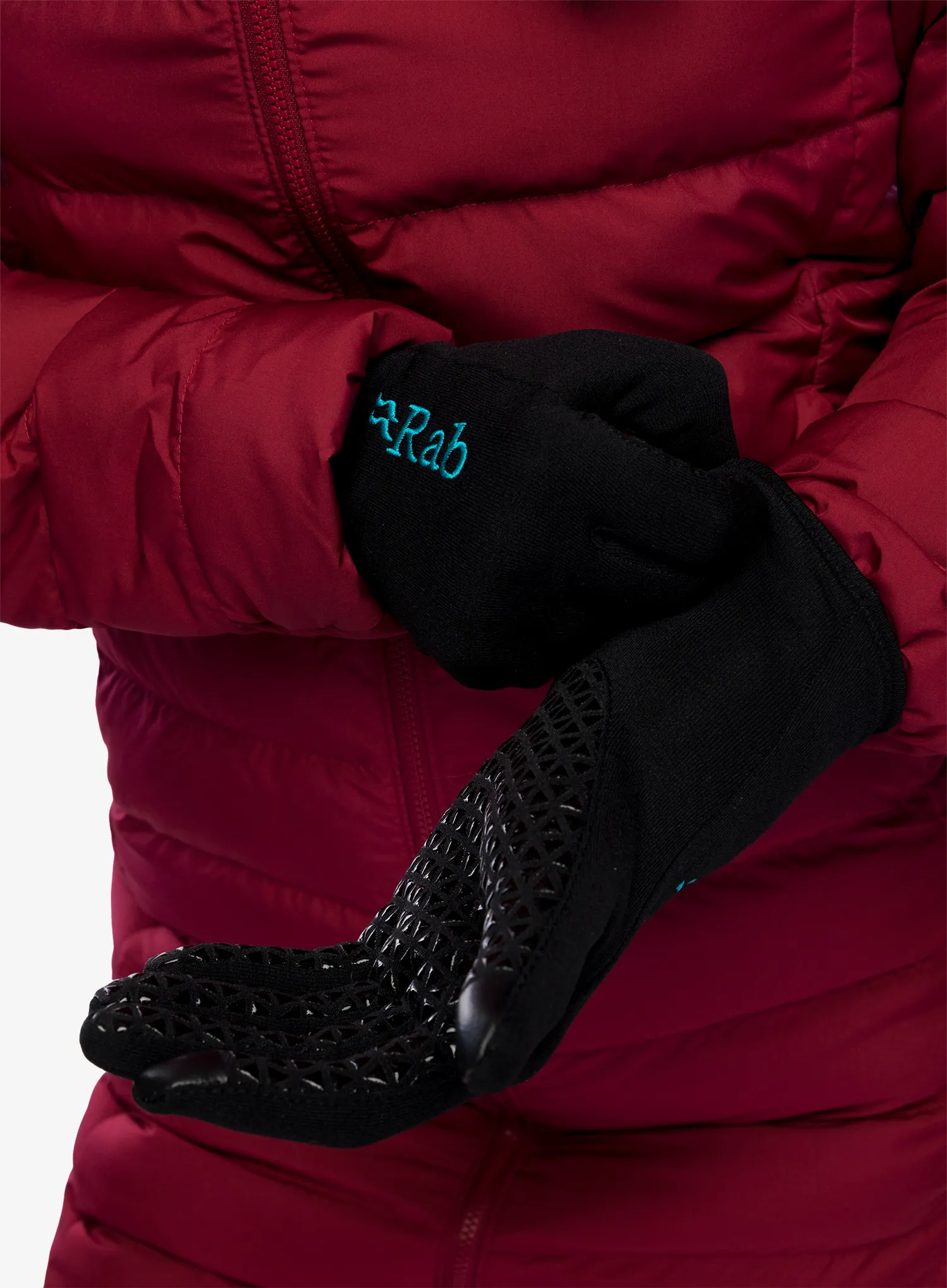Ženske rokavice Rab Power Stretch Contact Grip Glove - black