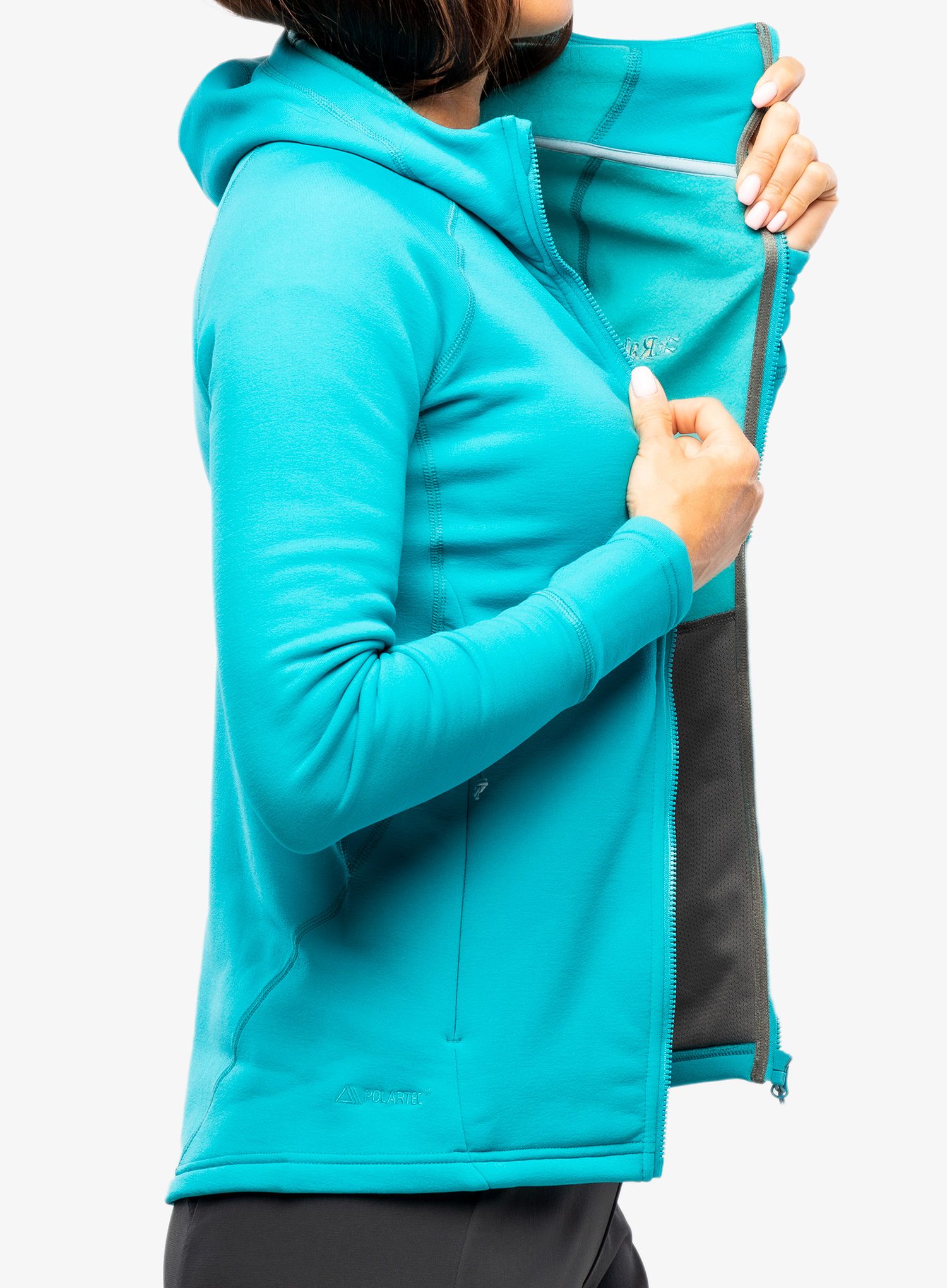 Ženski flis Rab Power Stretch Pro Jacket - aquamarine