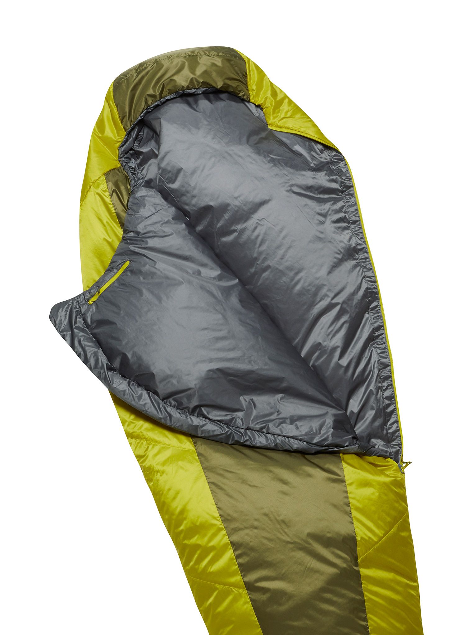 Spalna vreča Rab Solar Eco 0 (185 cm) - chlorite green