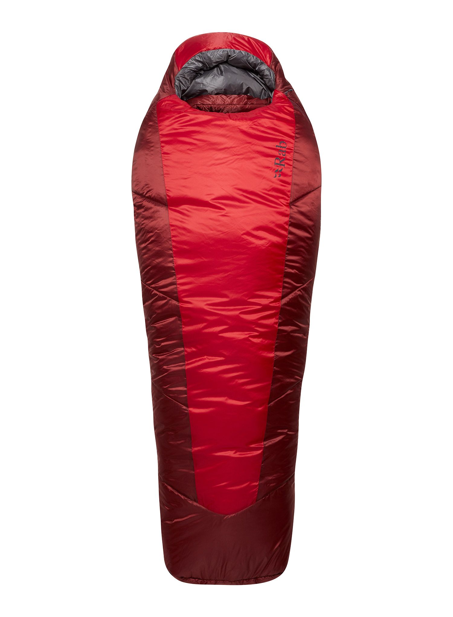 Ženska spalna vreča Rab Solar Eco 3 (170 cm) - ascent red