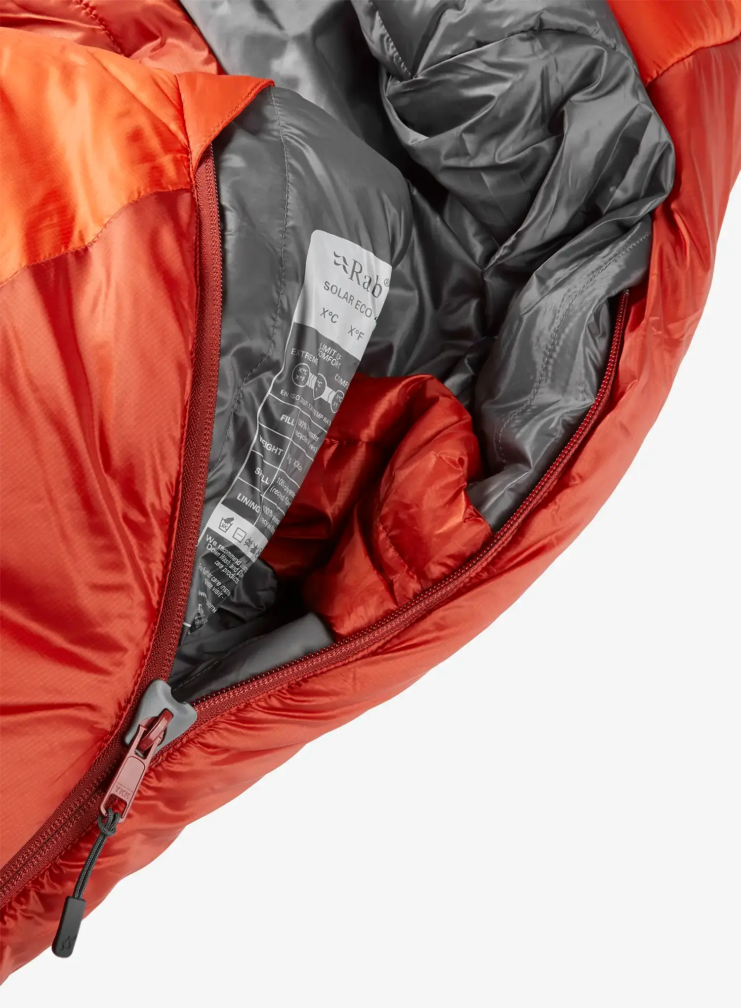 Spalna vreča Rab Solar Eco 4 (185 cm) - firecracker