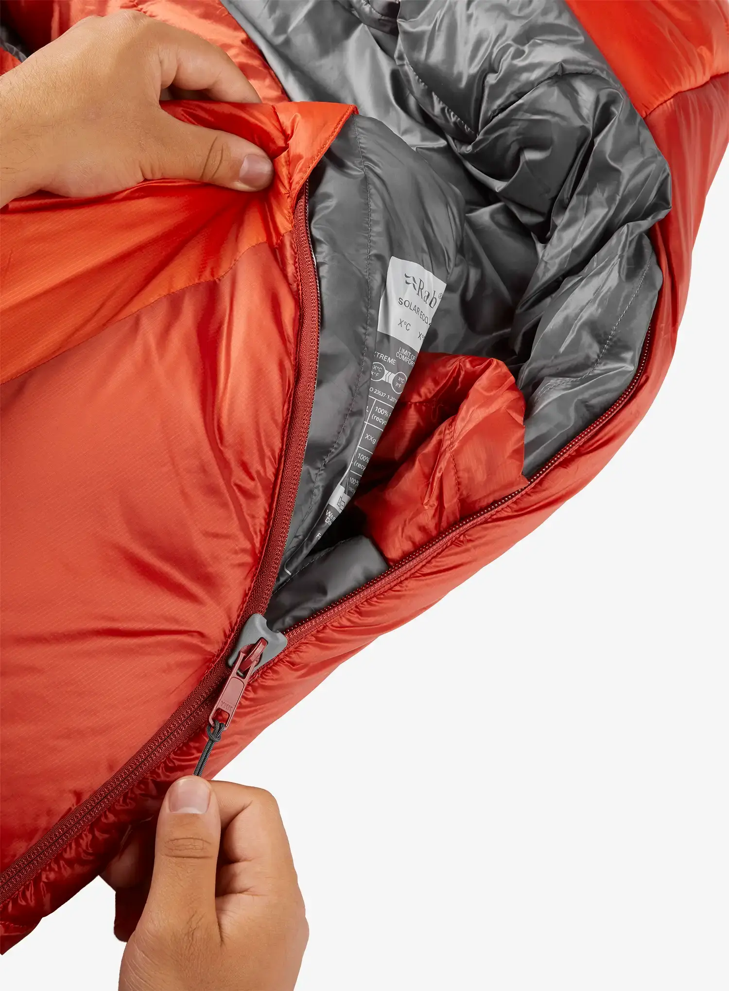 Spalna vreča Rab Solar Eco 4 (185 cm) - firecracker