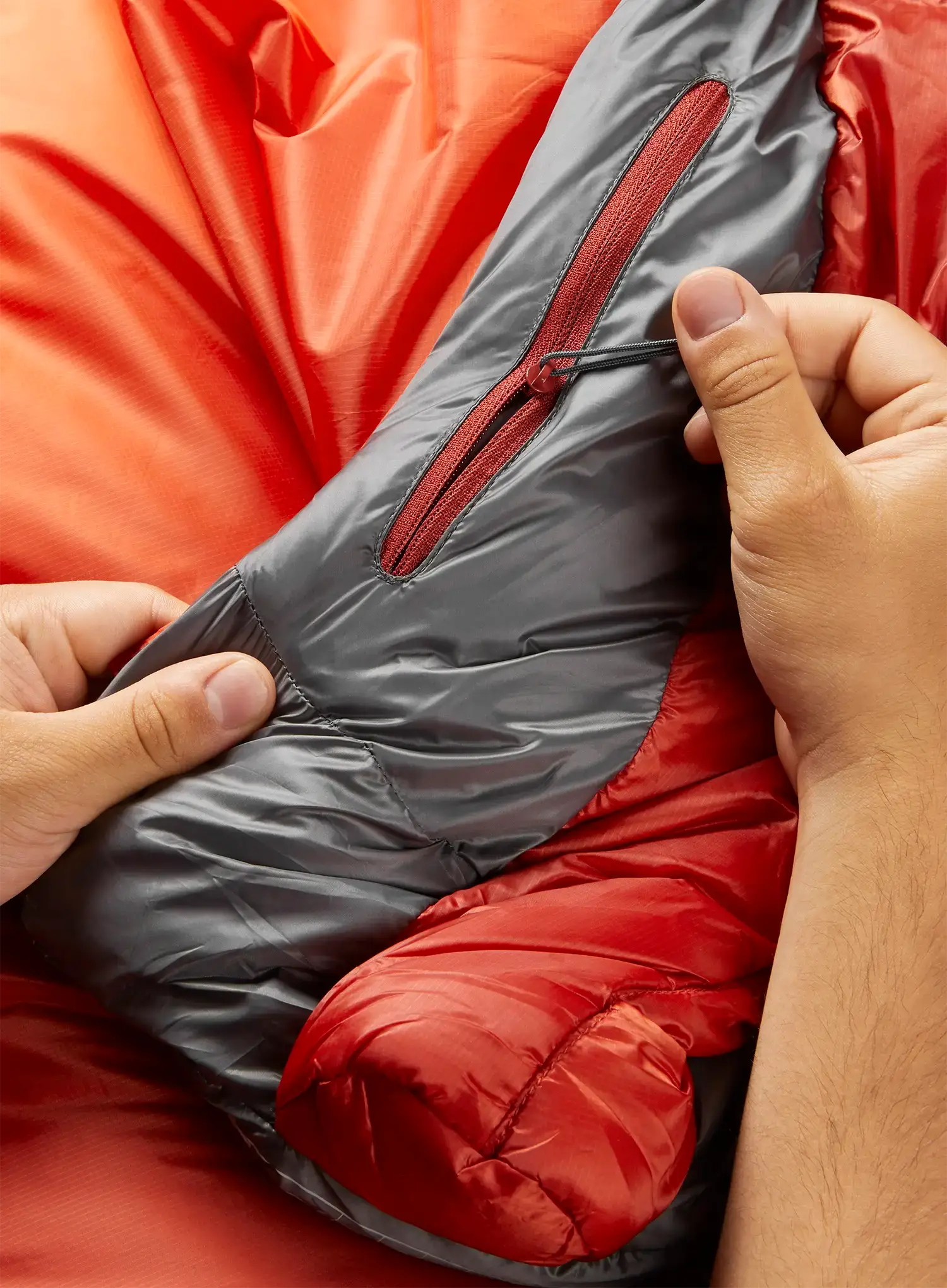 Spalna vreča Rab Solar Eco 4 (185 cm) - firecracker