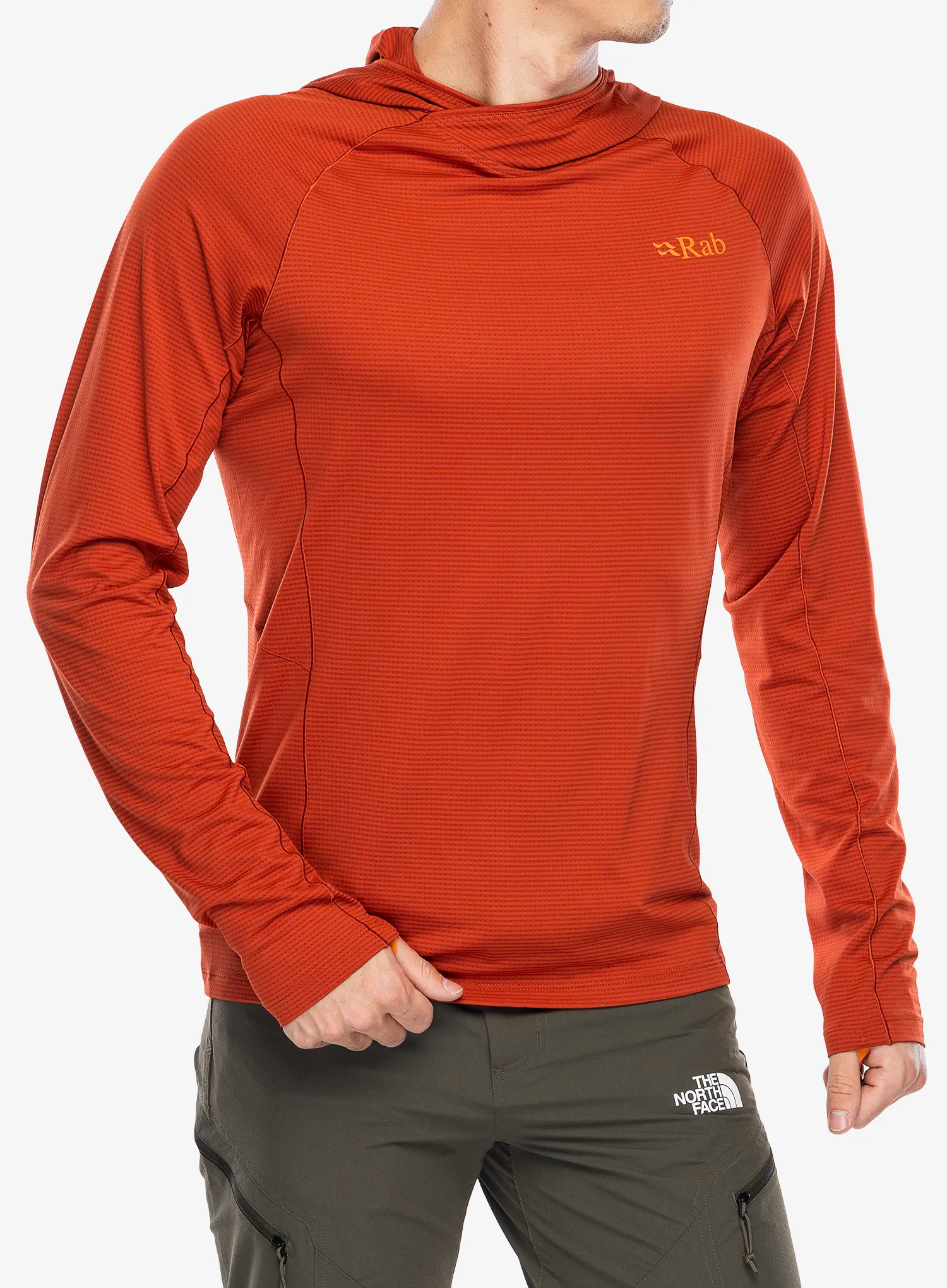 Termo flis jopa Rab Sonic Hoody - red clay