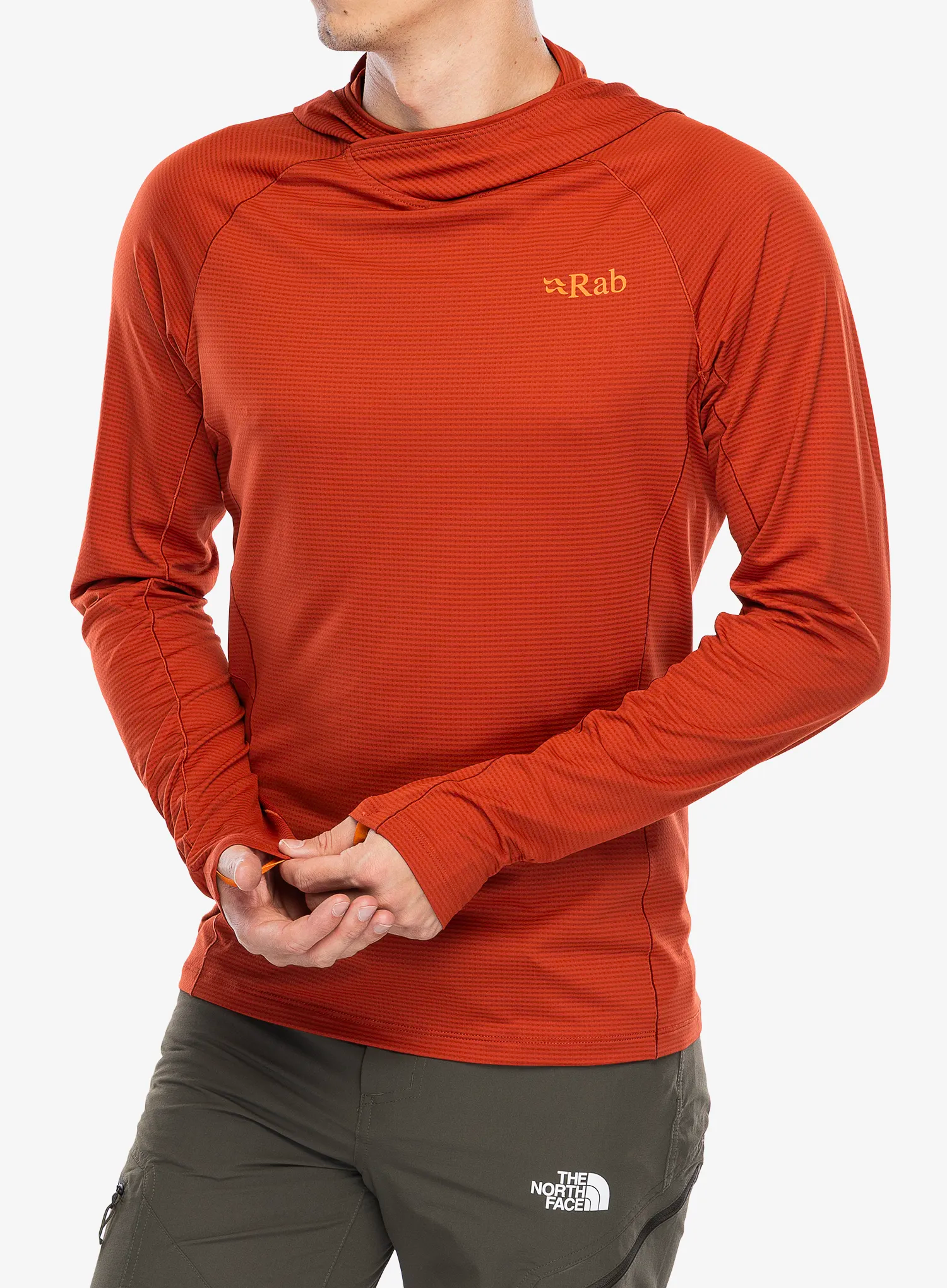 Termo flis jopa Rab Sonic Hoody - red clay