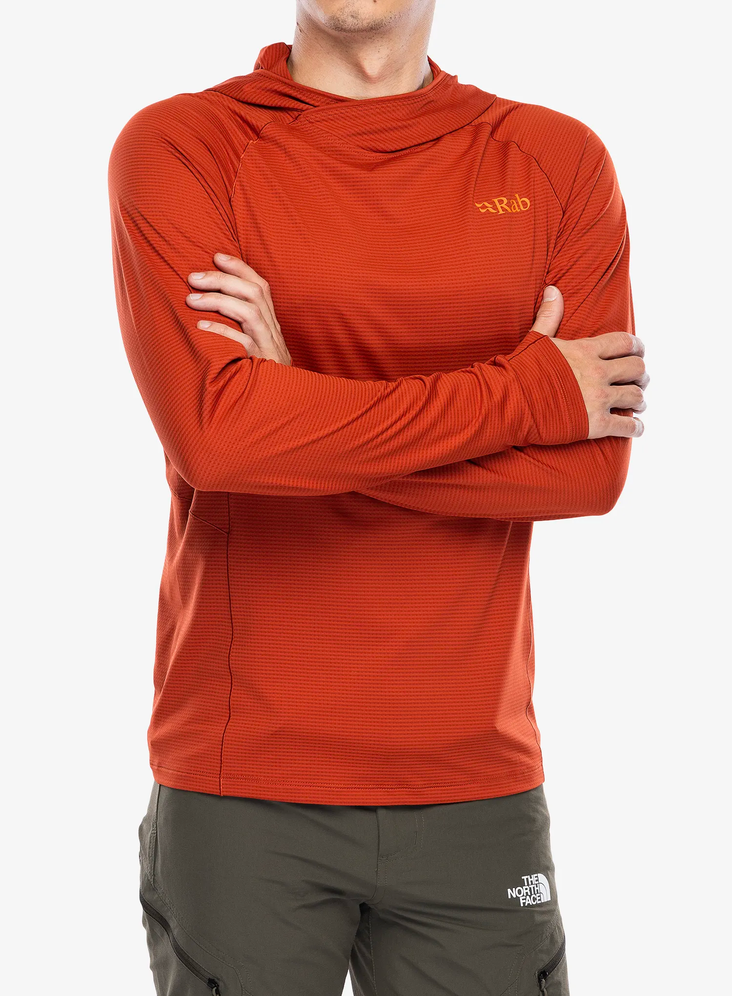 Termo flis jopa Rab Sonic Hoody - red clay