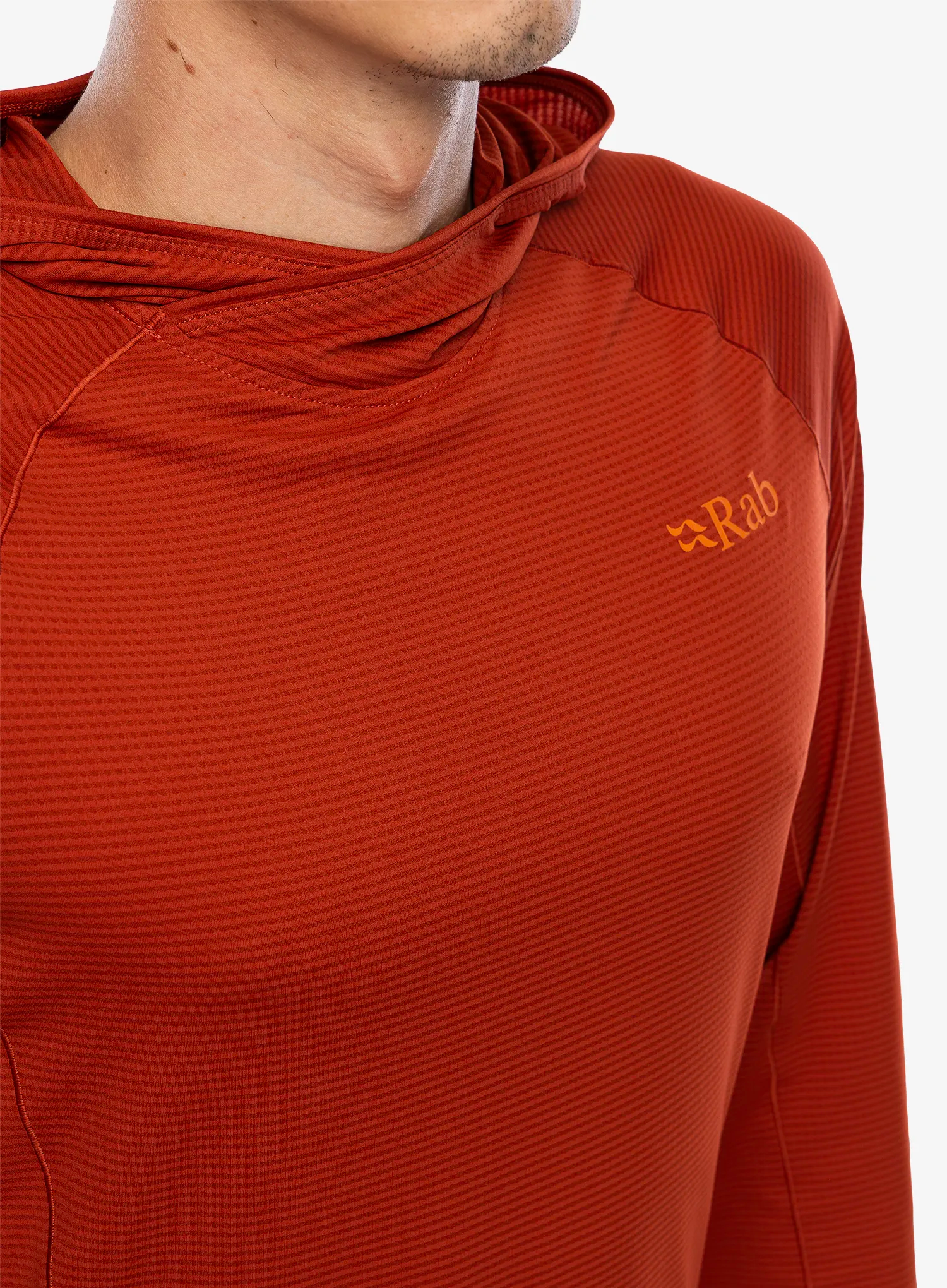 Termo flis jopa Rab Sonic Hoody - red clay