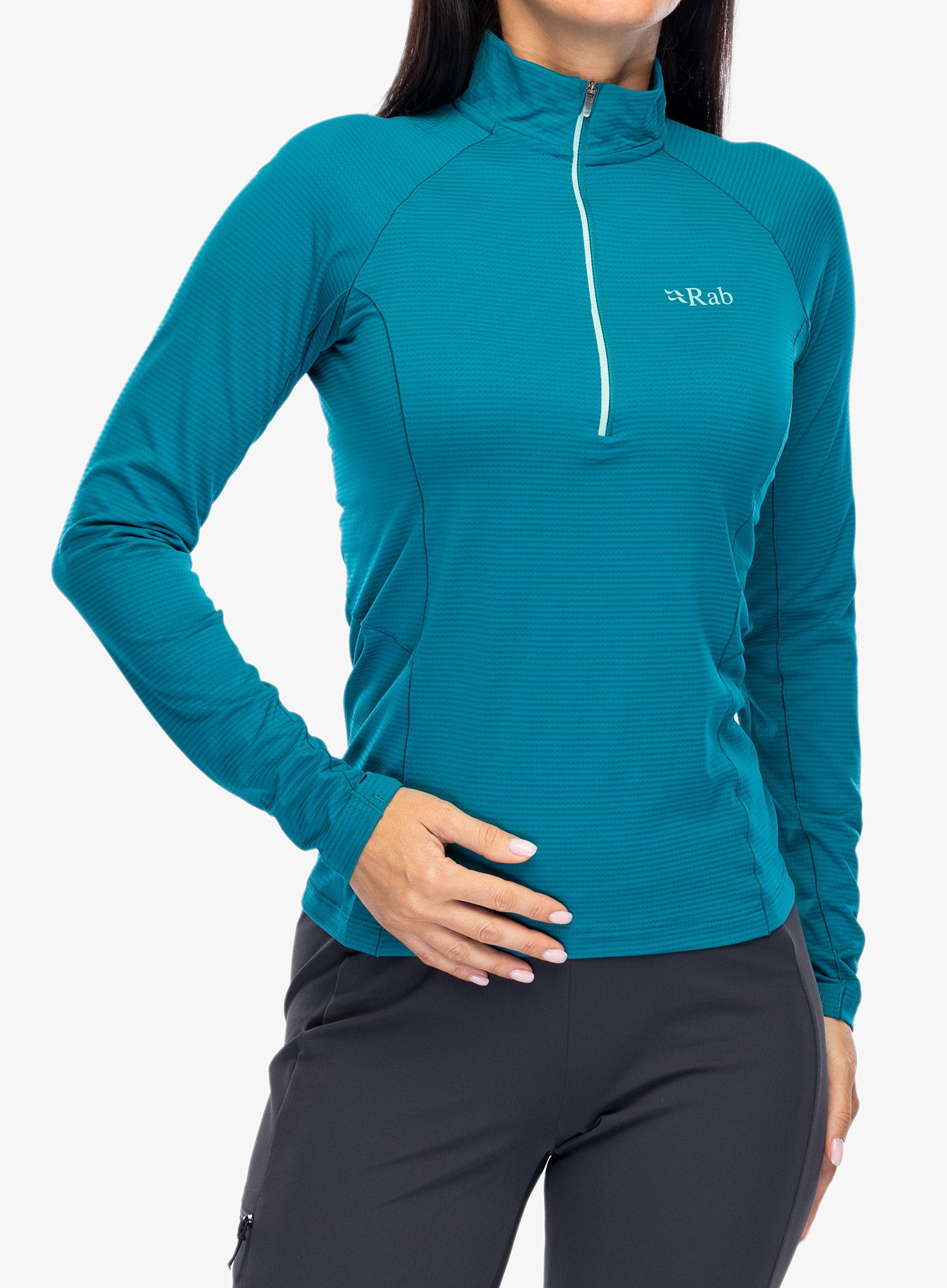 Ženska termo flis jopa Rab Sonic LS Zip - ultramarine