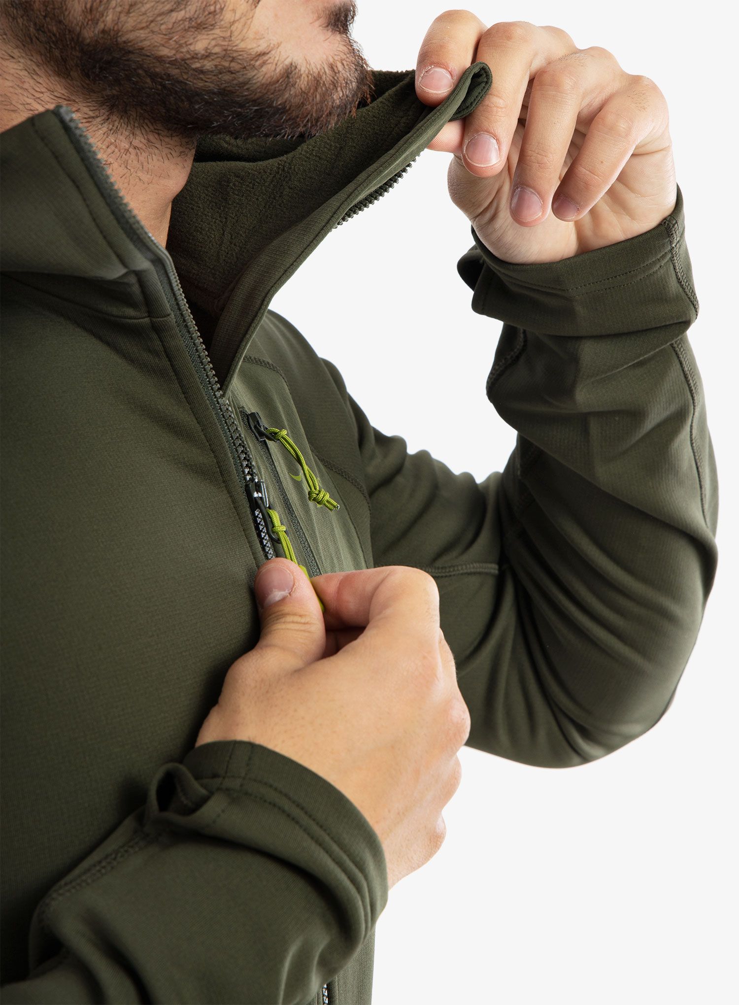 Plezalna jopa Rab Superflux Hoody - army