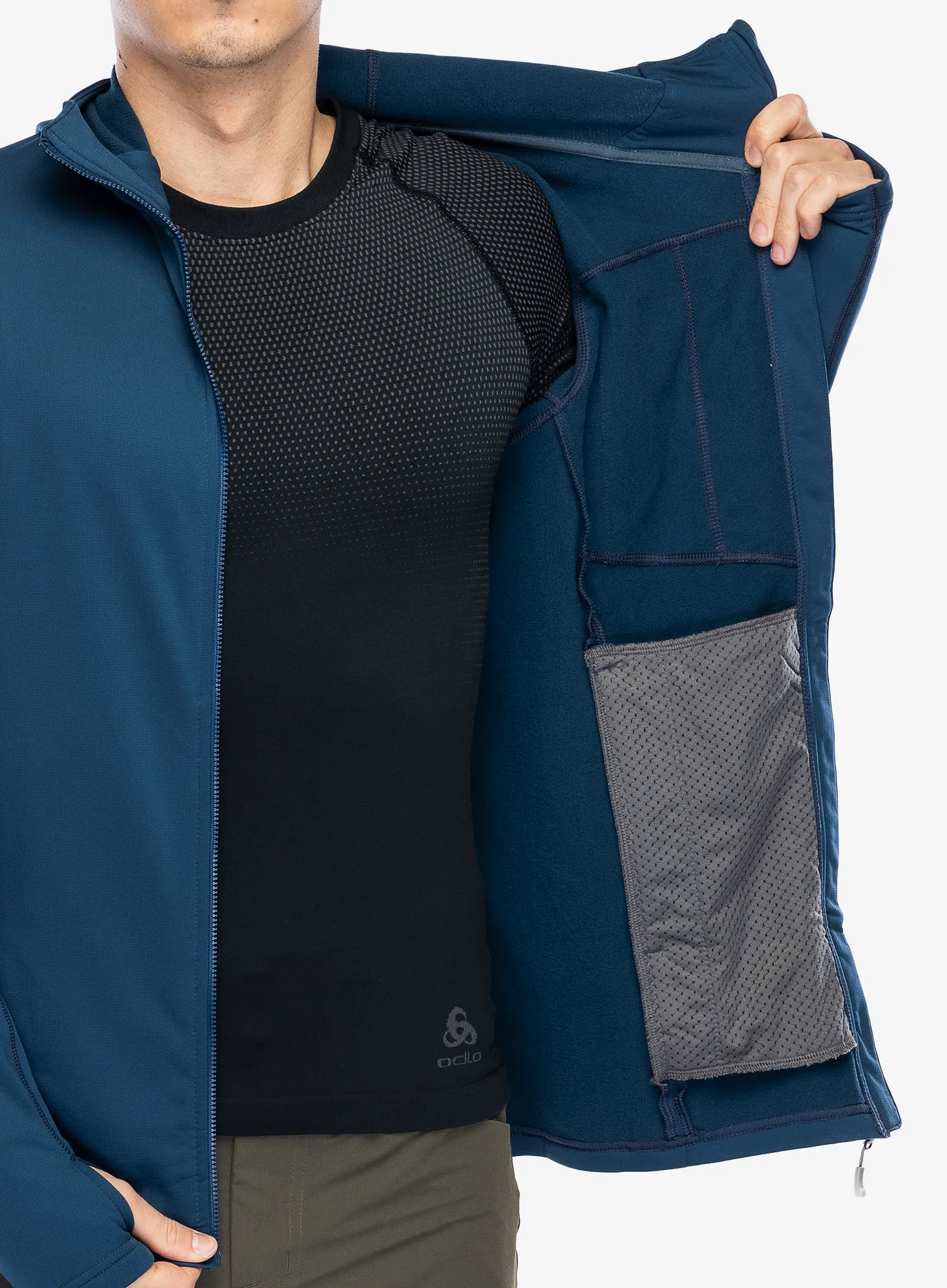 Jopica s kapuco Rab Superflux Hoody - tempest blue