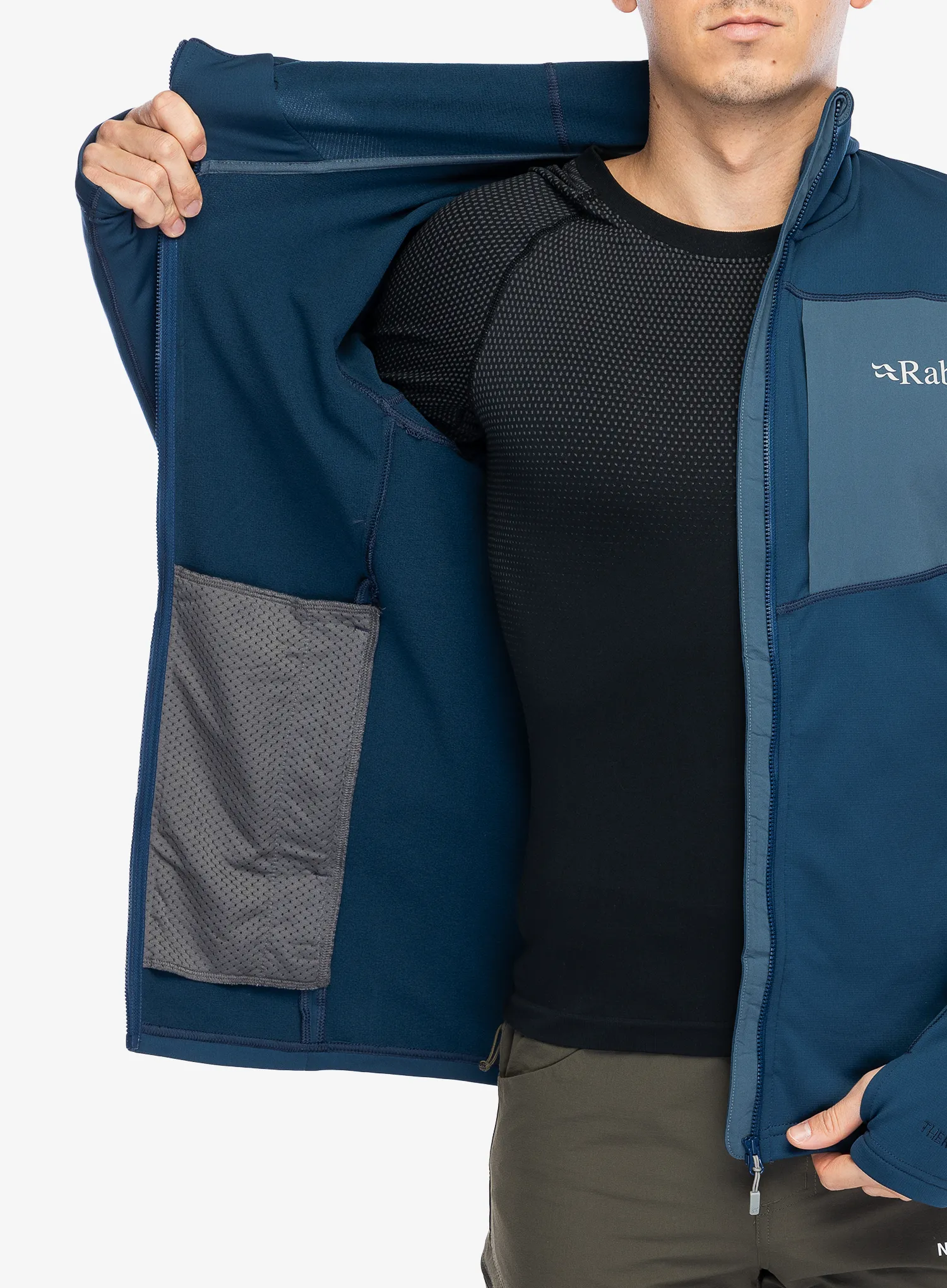 Jopica s kapuco Rab Superflux Hoody - tempest blue