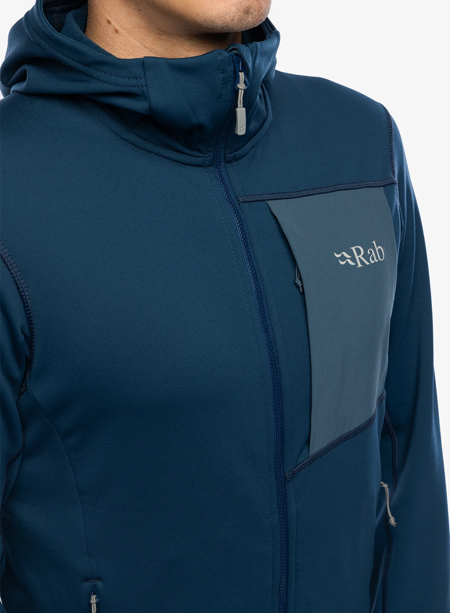 Jopica s kapuco Rab Superflux Hoody - tempest blue