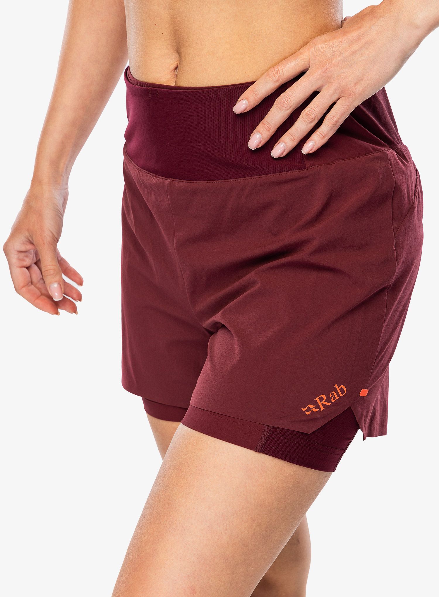 Ženske tekaške kratke hlače Rab Talus Trail Shorts - deep heather
