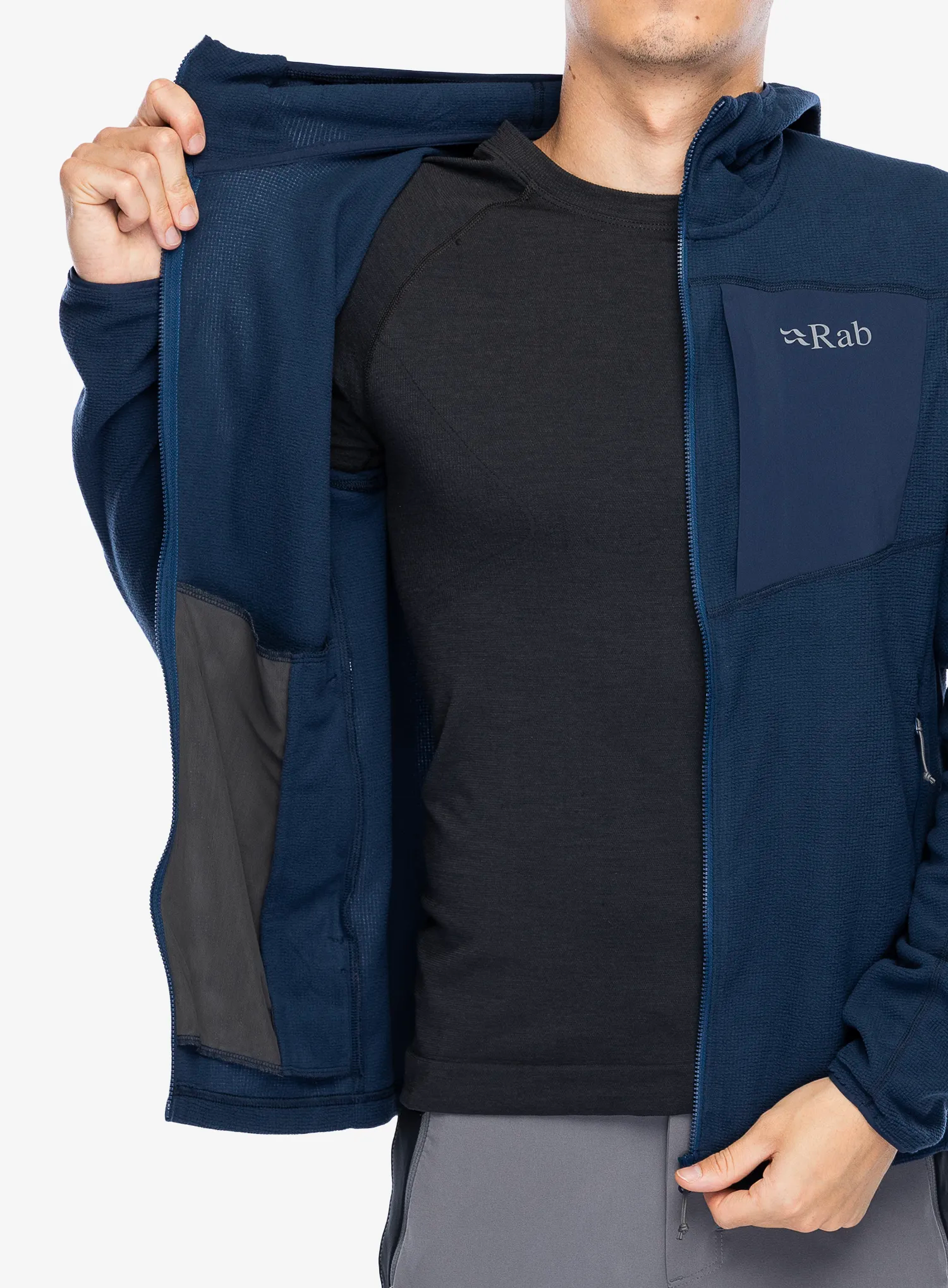 Jopica s kapuco Rab Tecton Hoody - deep ink