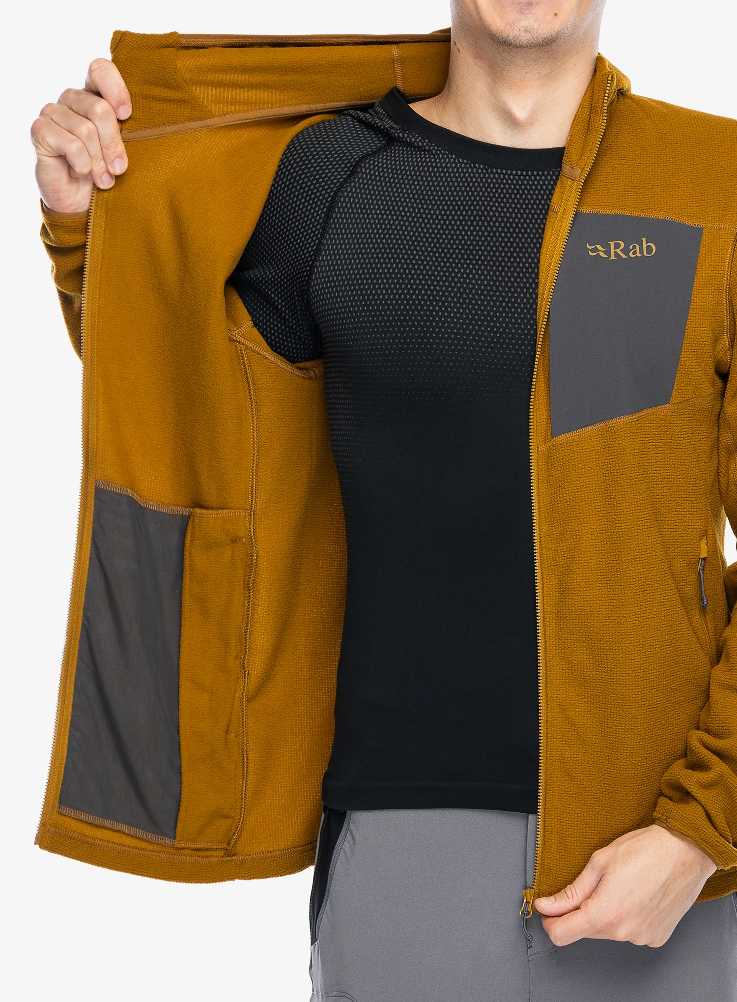 Jopica s kapuco Rab Tecton Hoody - footprint