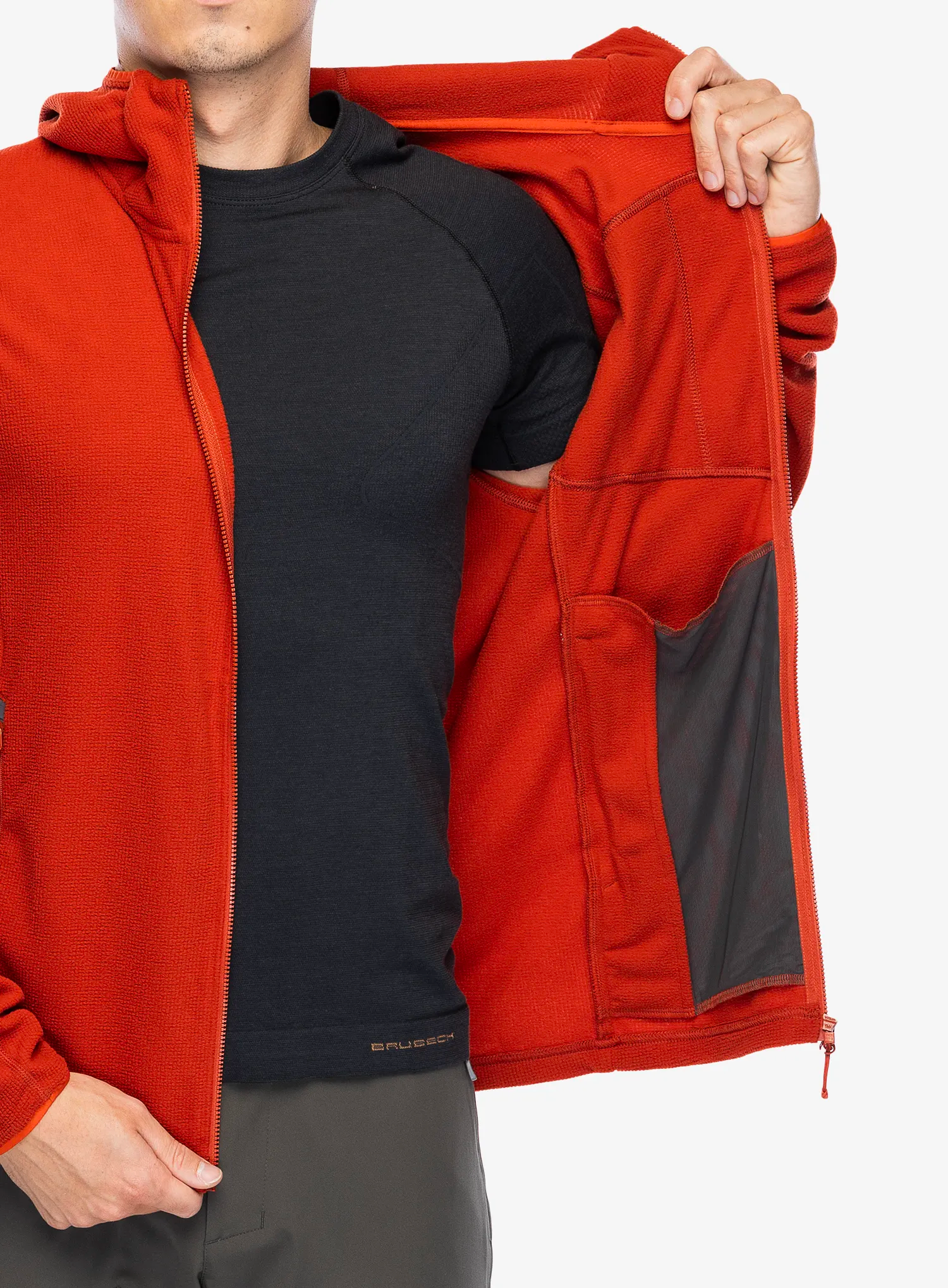 Jopica s kapuco Rab Tecton Hoody - red clay