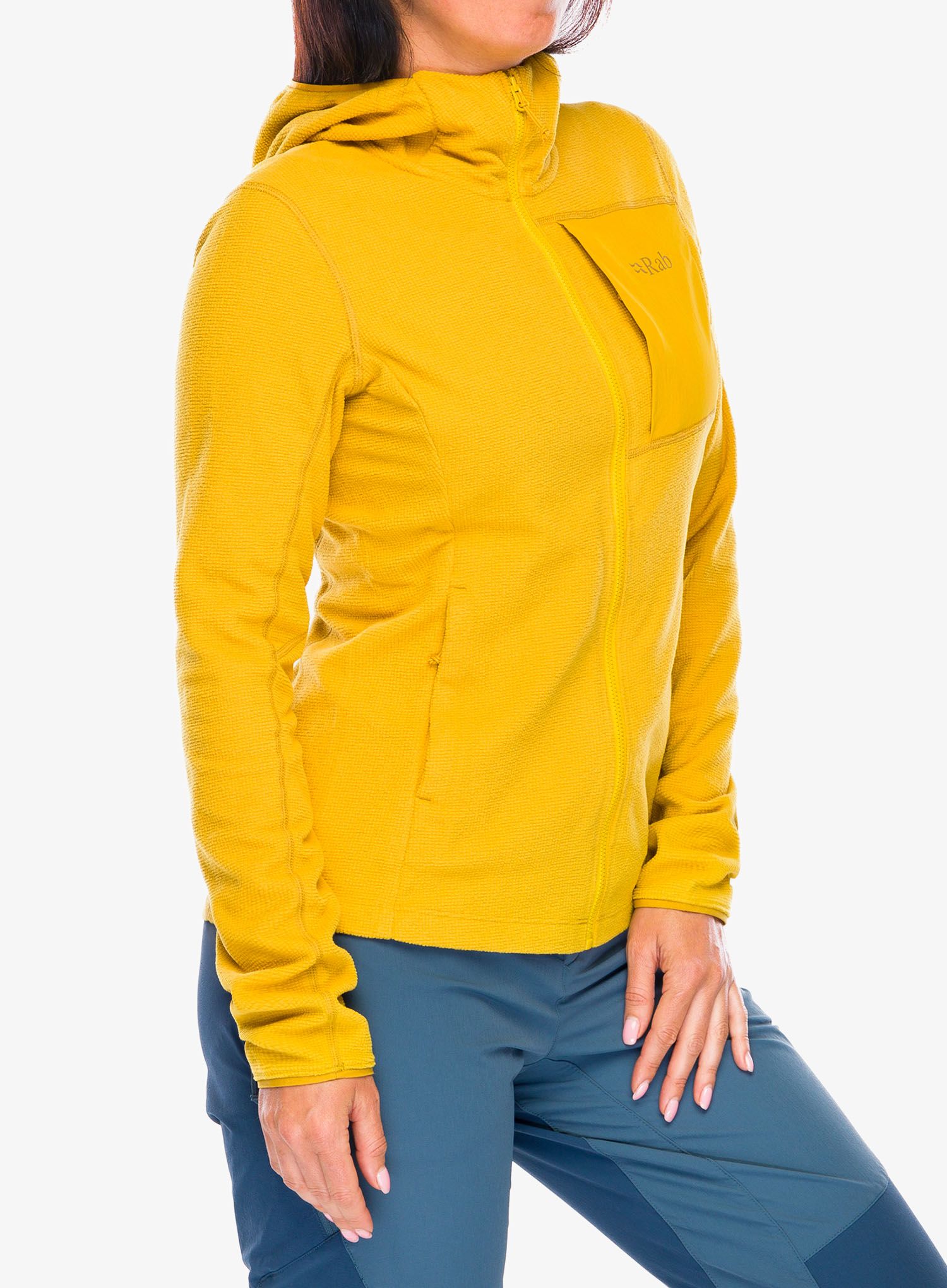 Ženska jopa s kapuco Rab Tecton Hoody - sahara