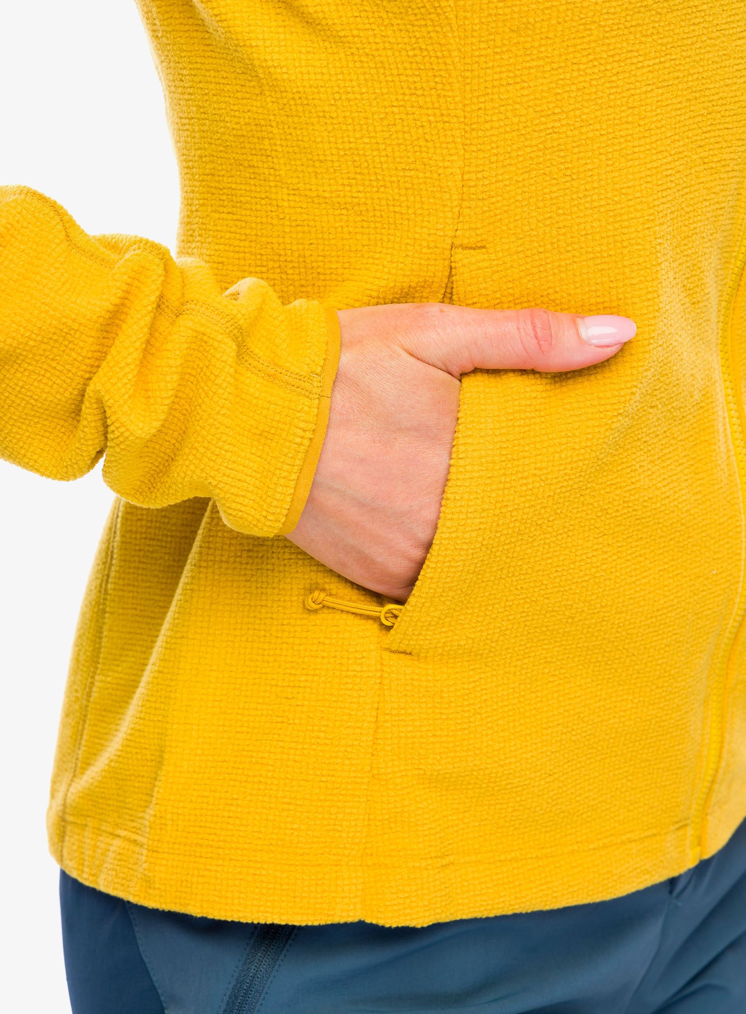Ženska jopa s kapuco Rab Tecton Hoody - sahara
