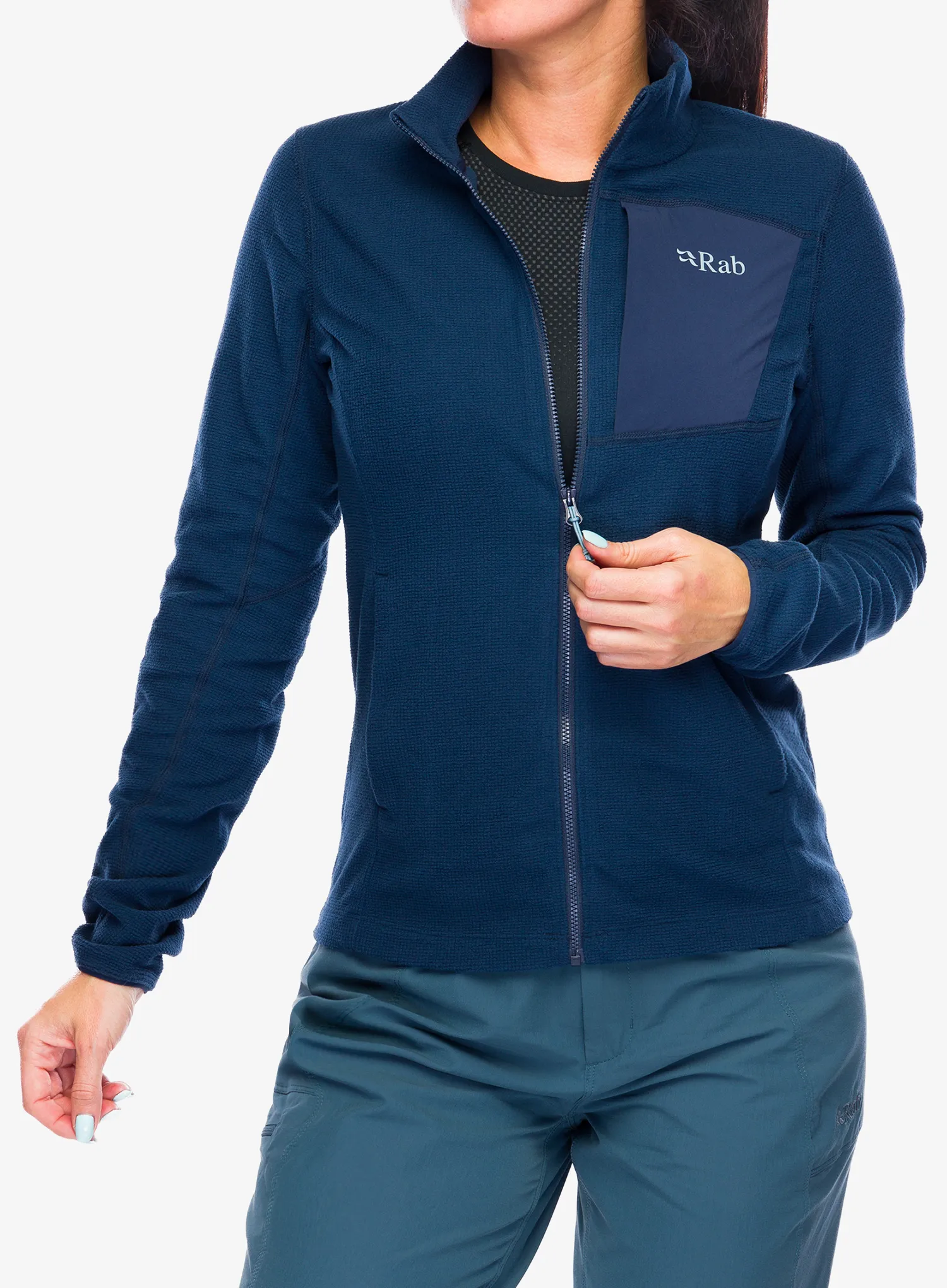 Ženska jopica z zadrgo Rab Tecton Jacket - deep ink